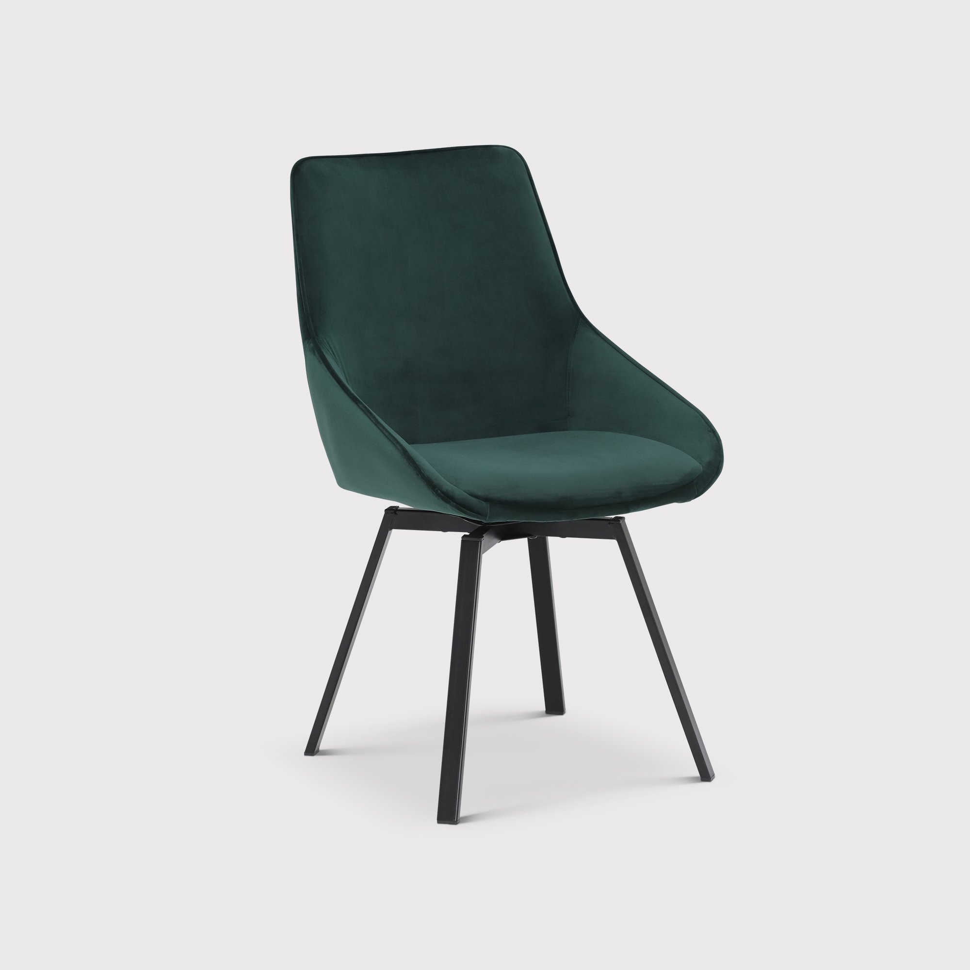 Beckton Leisure Swivel Dining Chair, Green | Barker & Stonehouse