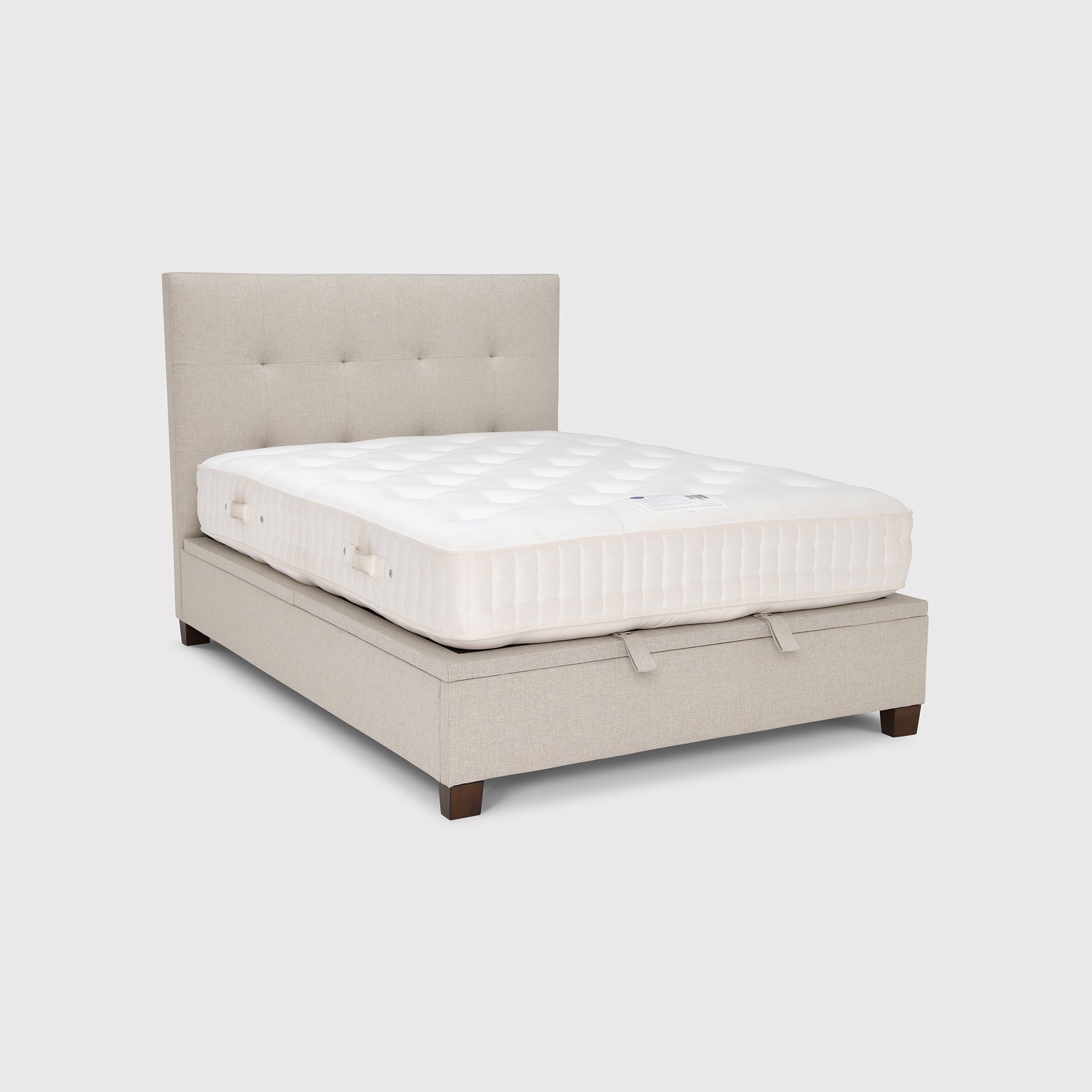 Rowan Ottoman Bed Frame 135Cm, Grey Fabric | Double | Barker & Stonehouse