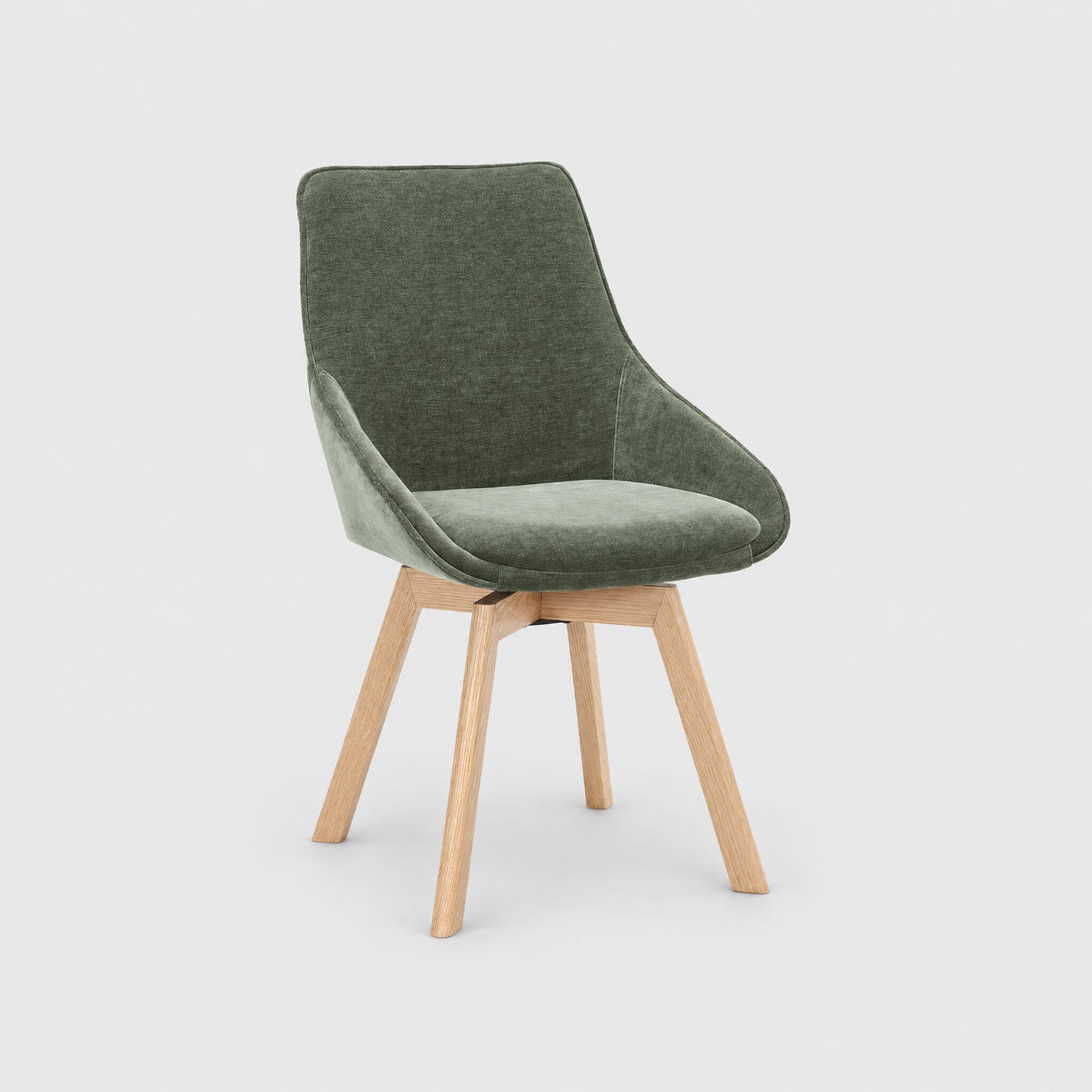 Beckton dining chair with 360 swivel fabric