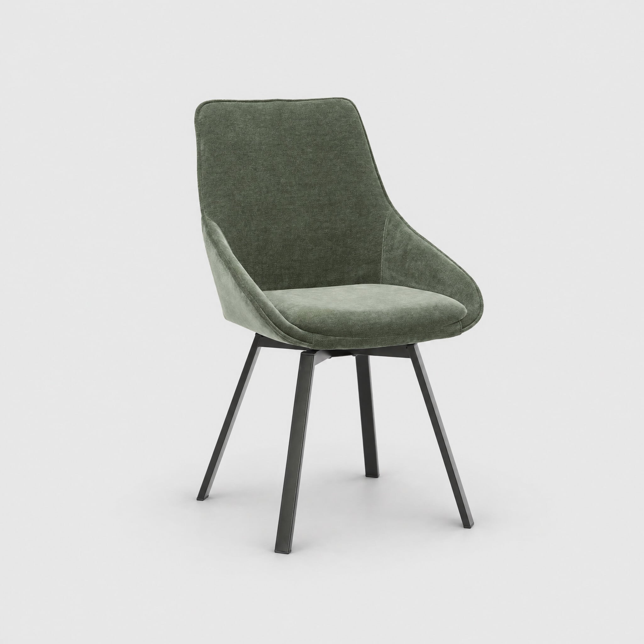 Beckton dining chair with 360 swivel fabric
