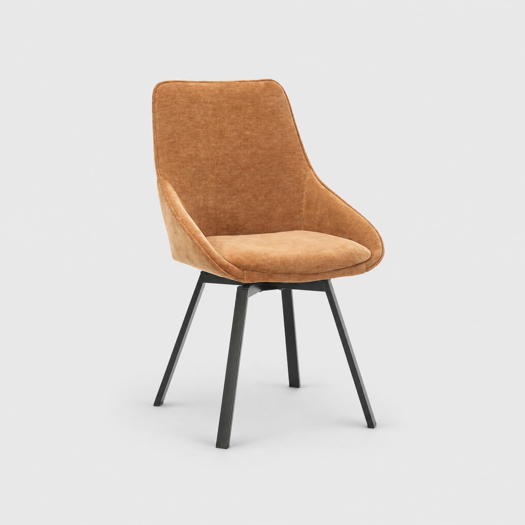 Beckton dining chair with 360 swivel fabric