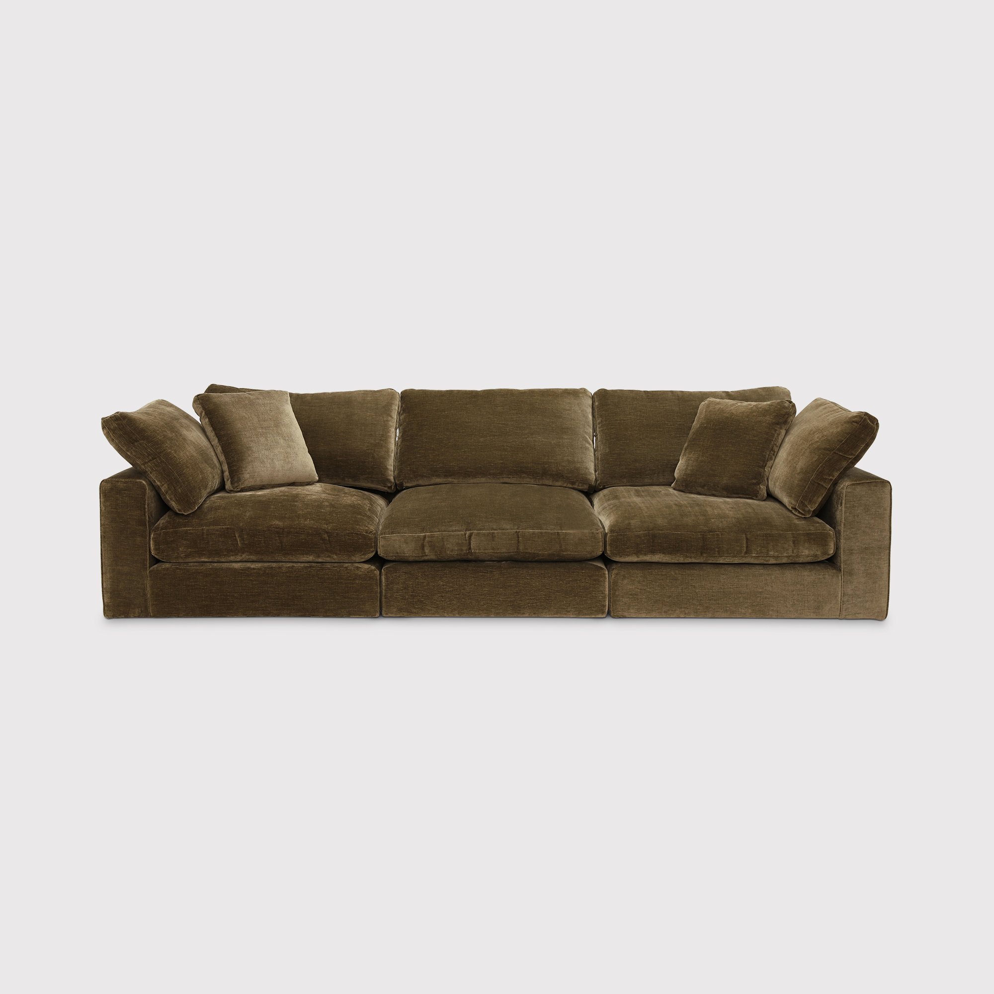 Artenis 3 Seater Sofa, Green Fabric | Barker & Stonehouse