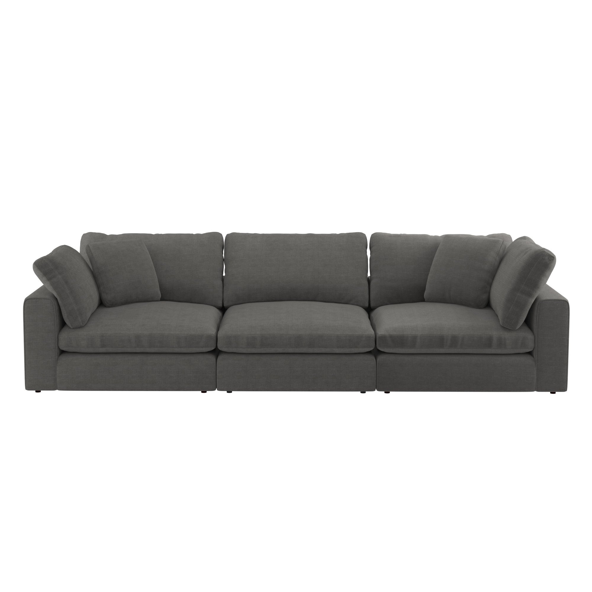 Artenis 3 Seater Sofa, Grey Fabric | Barker & Stonehouse