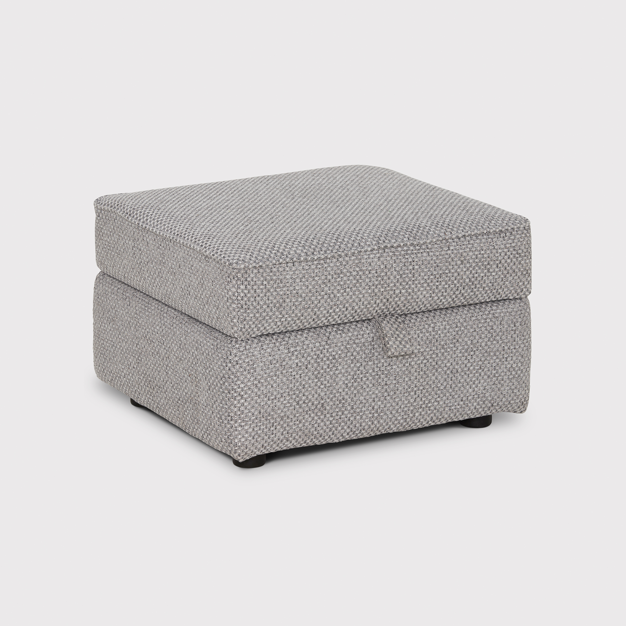 Ashton Storage Stool, Silver | Barker & Stonehouse