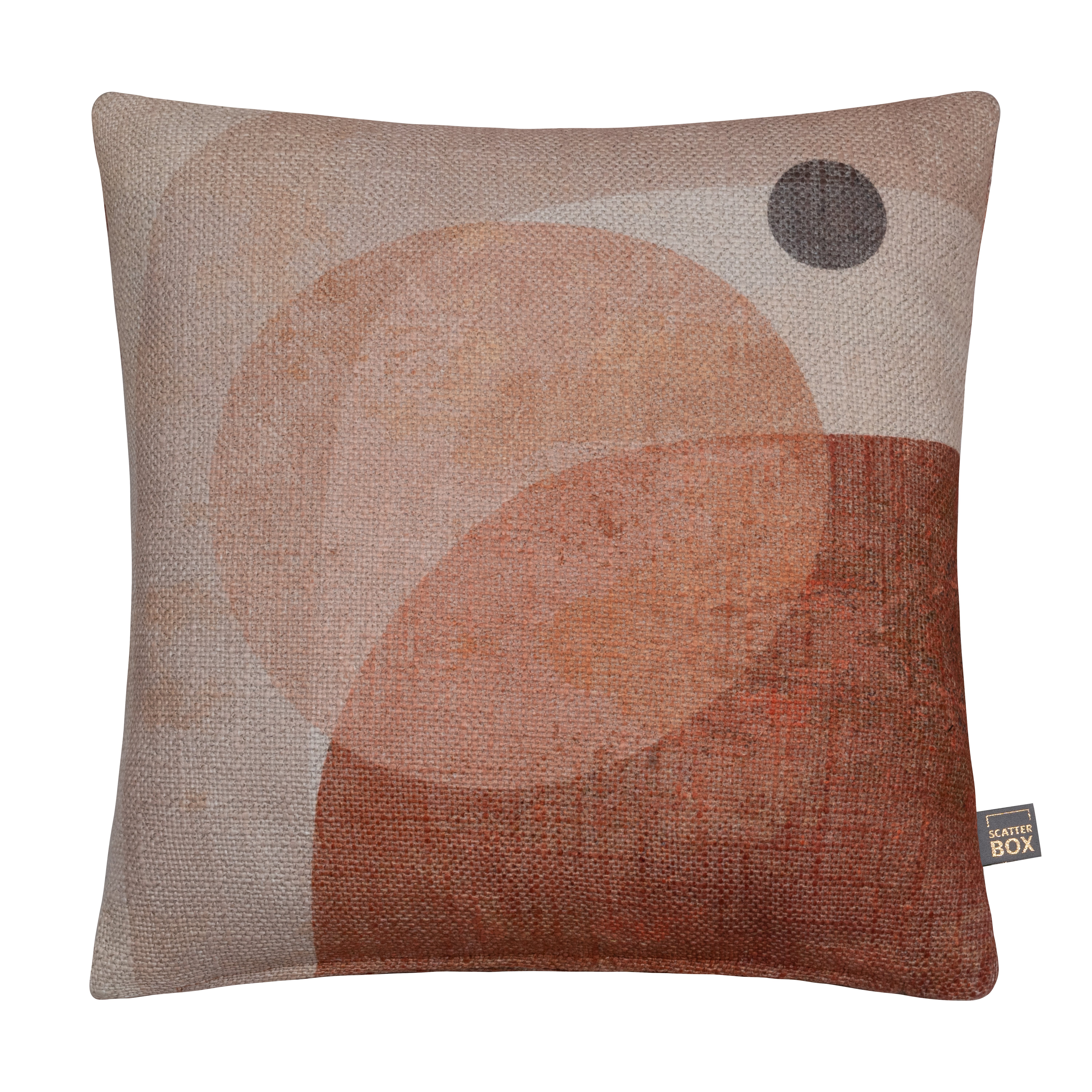 Photo of Abstract sunrise cushion in square in neutral