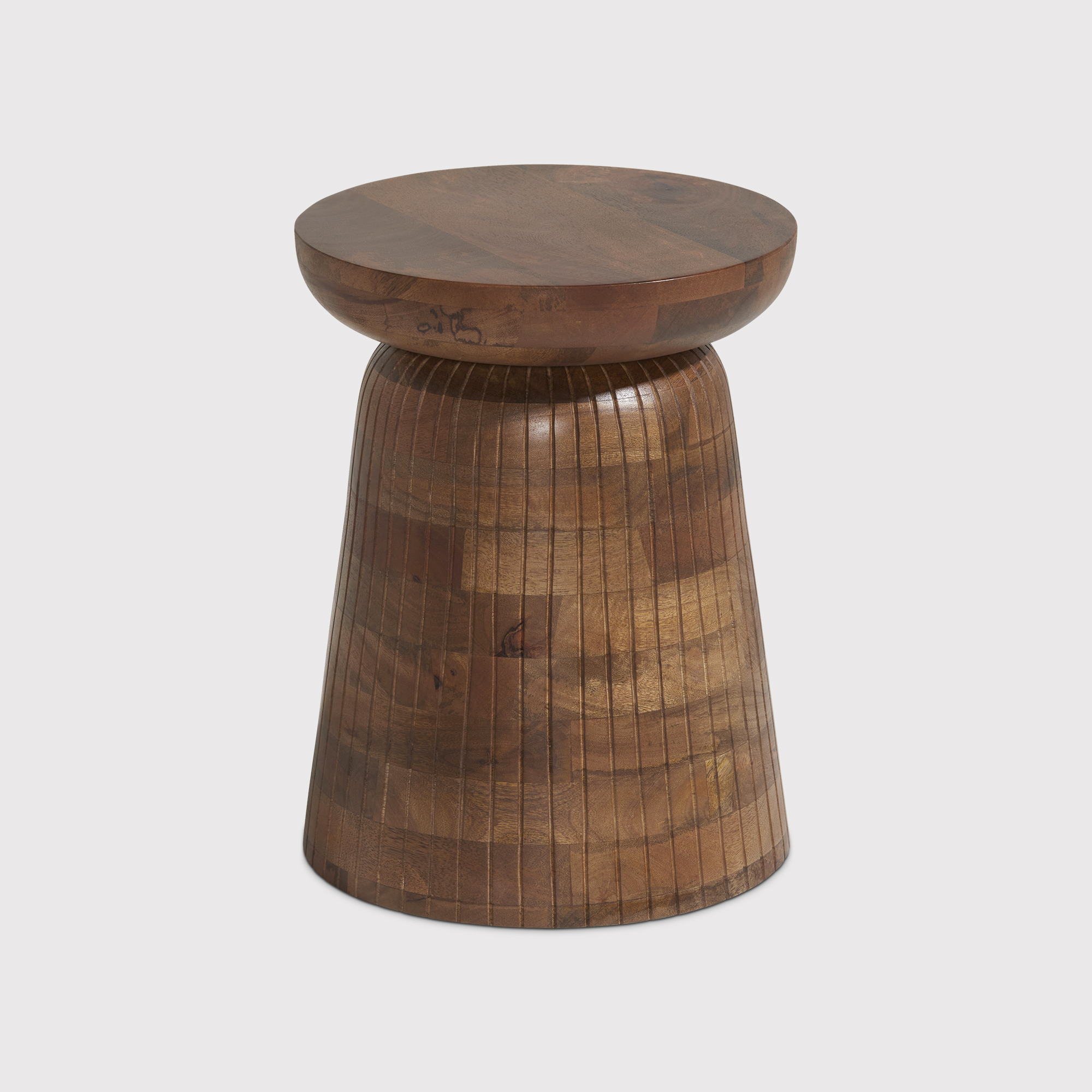 Ackley Side Table 33cm, Round, Brown | Barker & Stonehouse