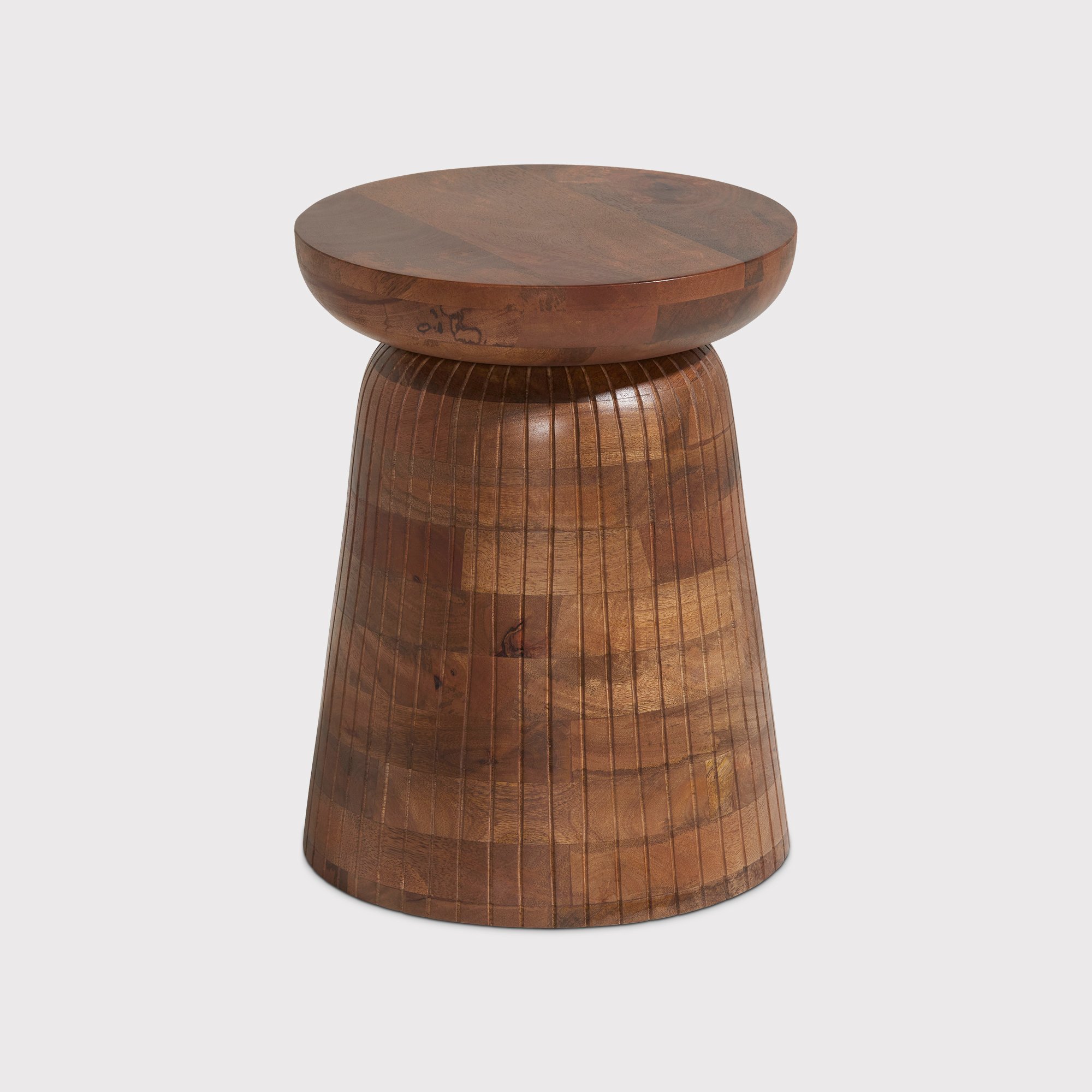 Ackley Side Table 33cm, Round, Mango Wood | Barker & Stonehouse