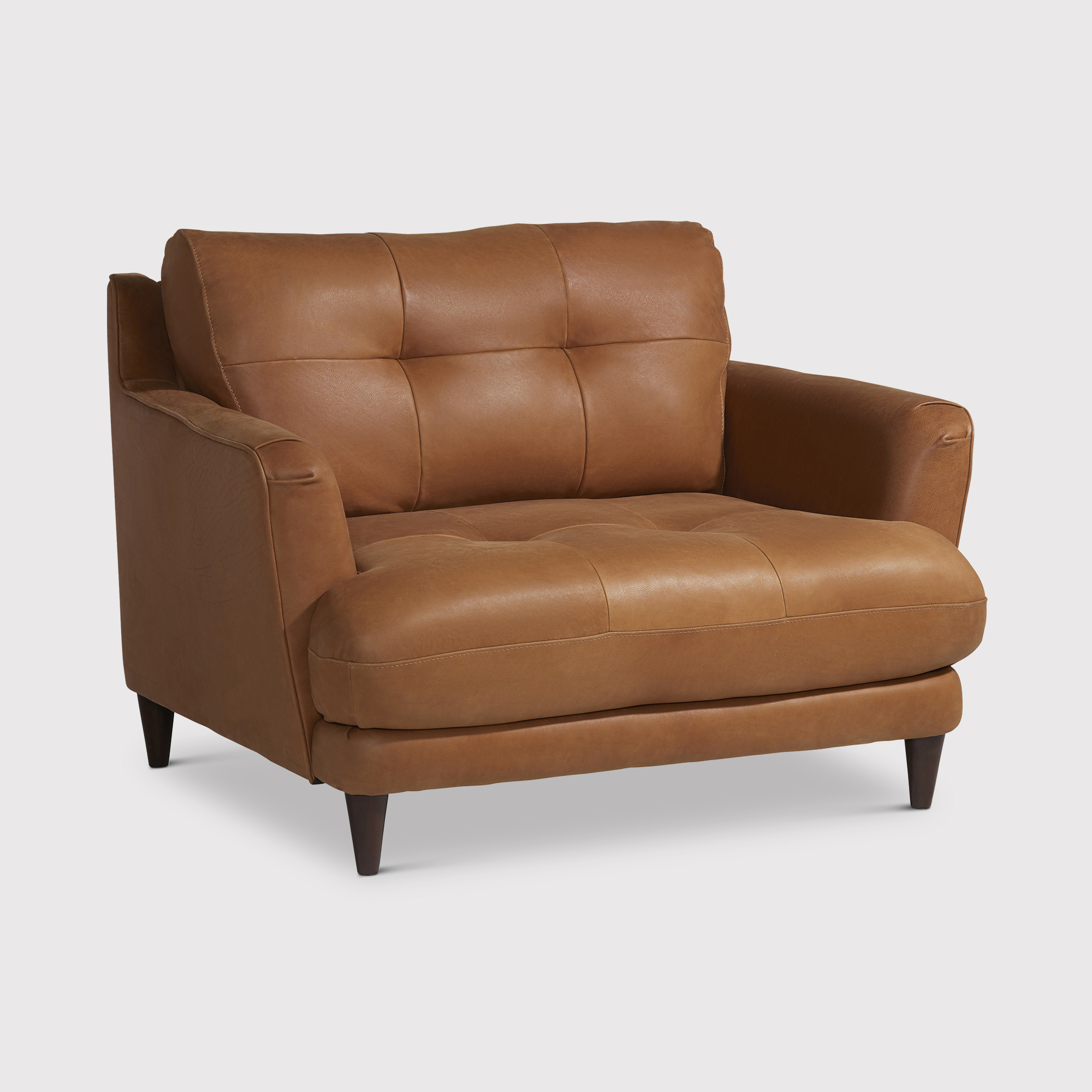 Aldo Maxi Armchair, Brown Leather | Barker & Stonehouse