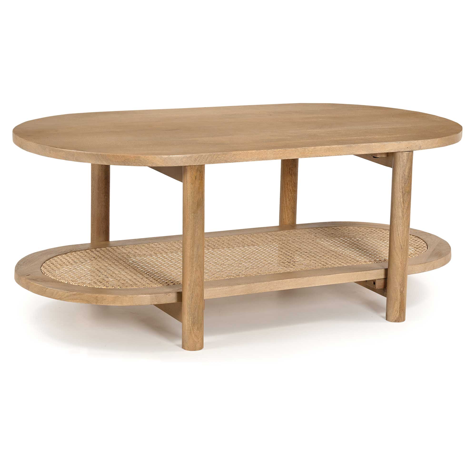 Asher Coffee Table 115cm, Round, Neutral | Barker & Stonehouse
