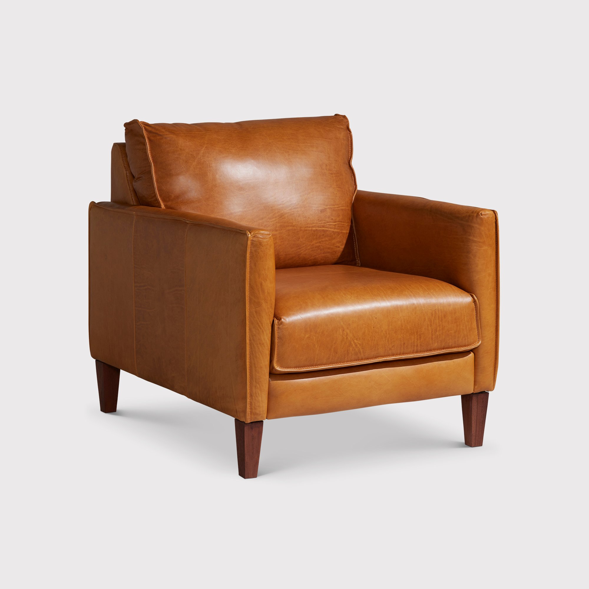 Bennett Armchair, Brown Leather | Barker & Stonehouse