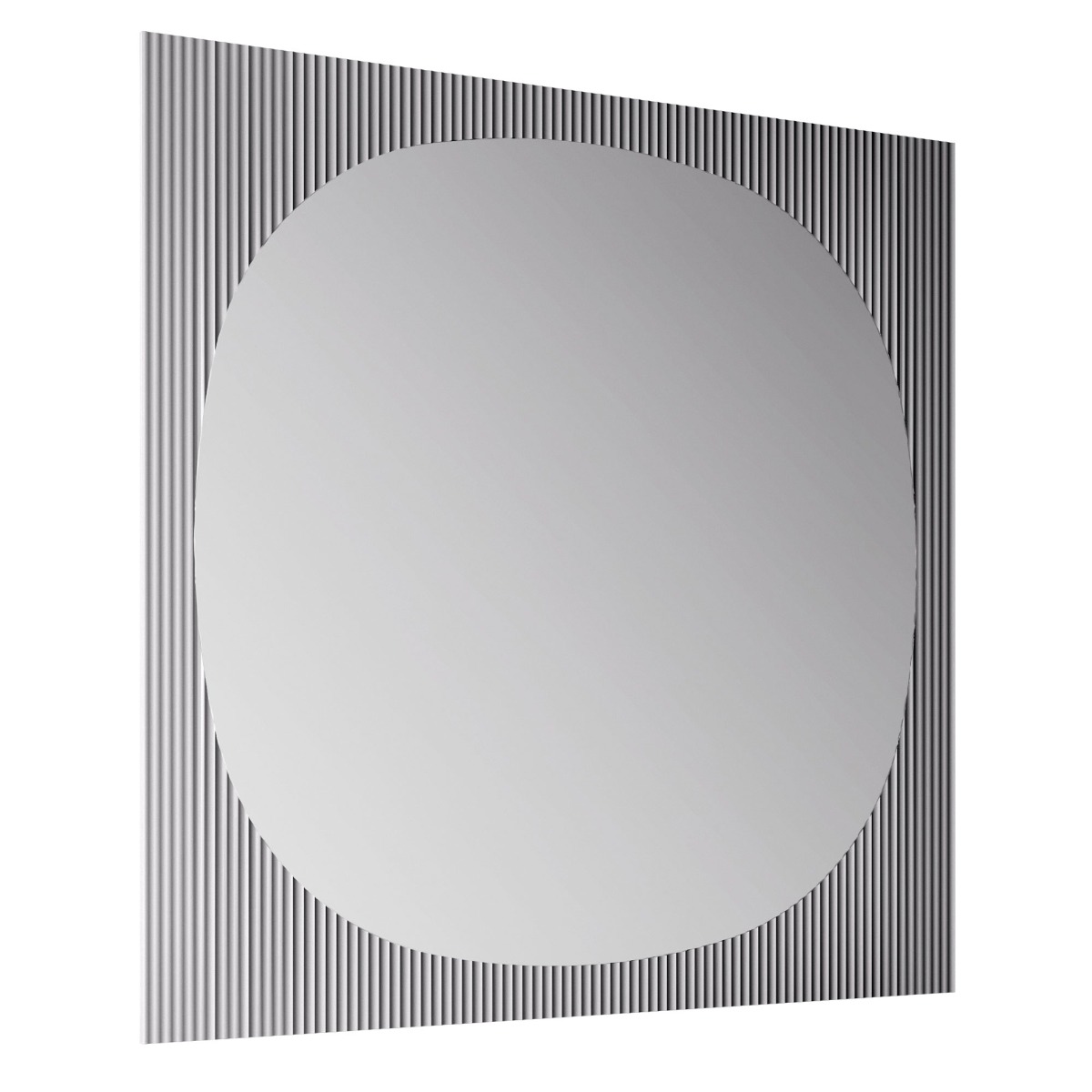 Tonelli Bands Mirror 100cm, Square, Grey Glass | Barker & Stonehouse