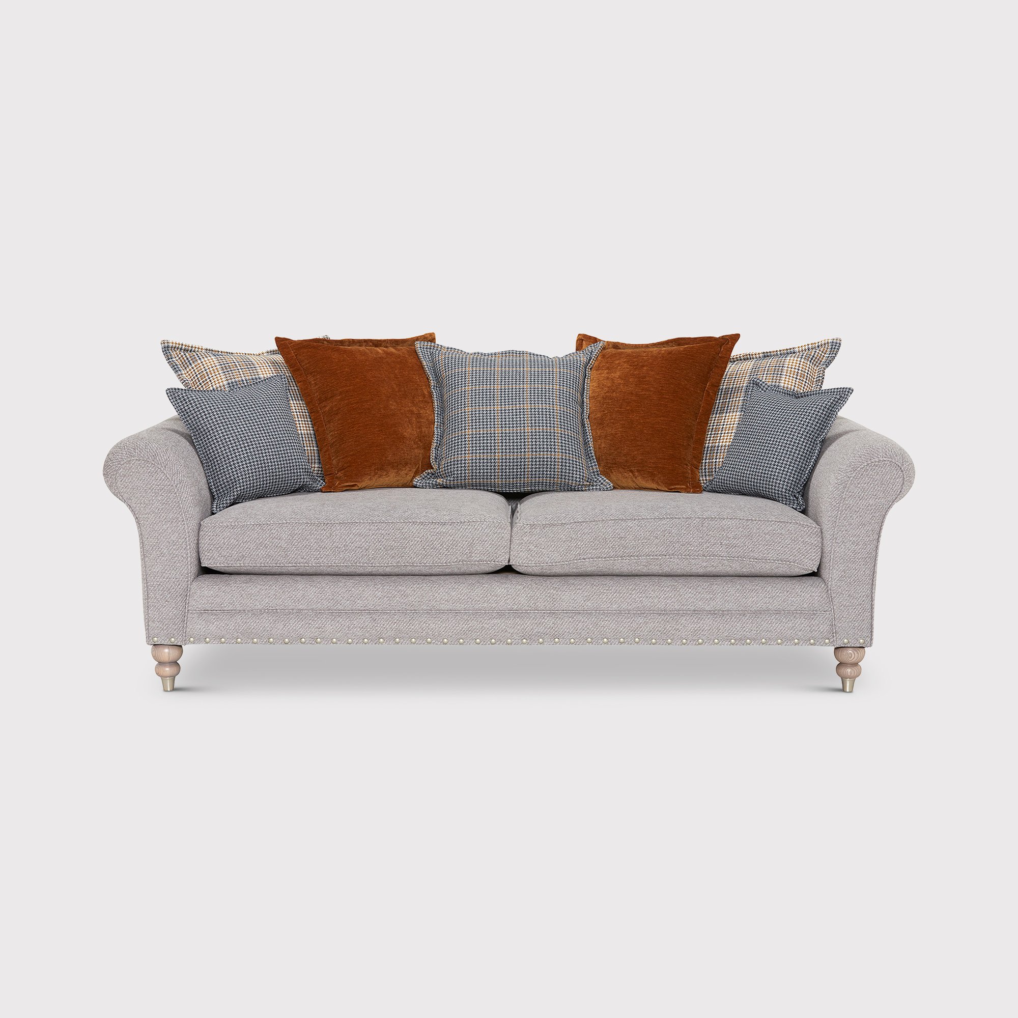 Bedale Grand Sofa Pillow Back, Neutral Fabric | Barker & Stonehouse