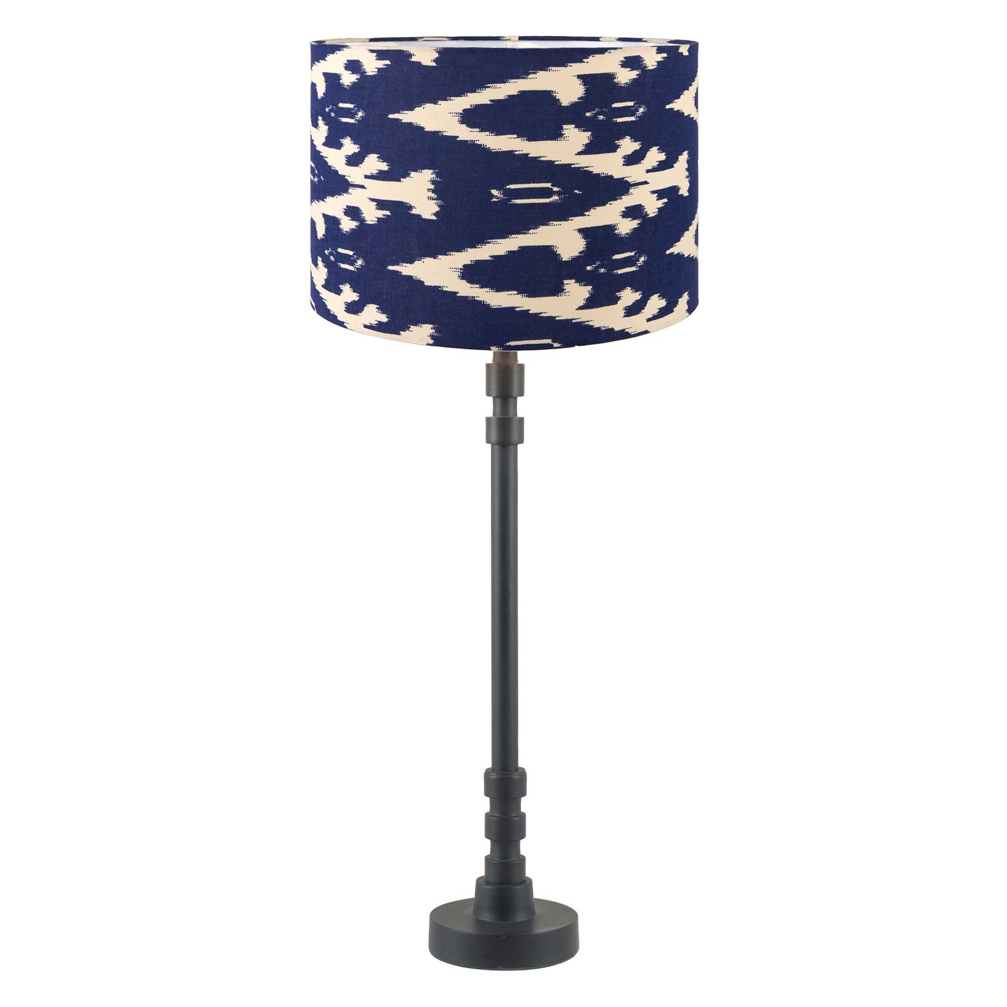 Blue Ikat Table Lamp, Navy | Barker & Stonehouse