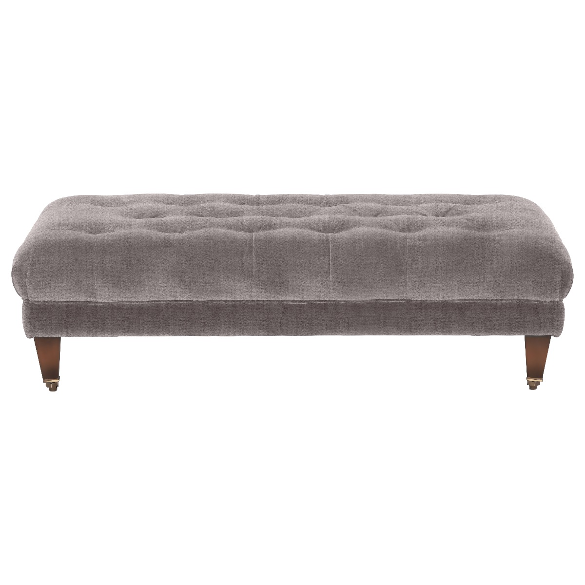 Blackwell Small Button Stool, Grey Fabric | Barker & Stonehouse