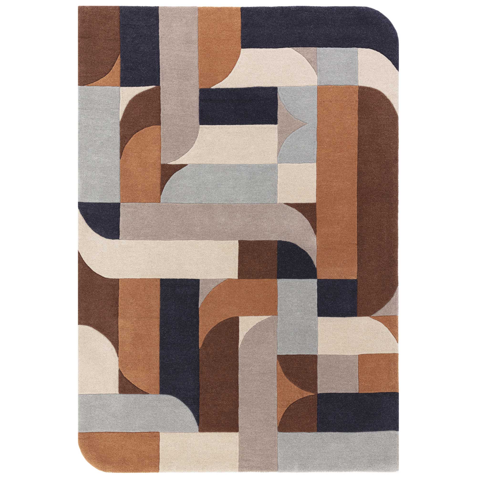 Blaise 120X170cm Rug Terracotta, Square | Barker & Stonehouse