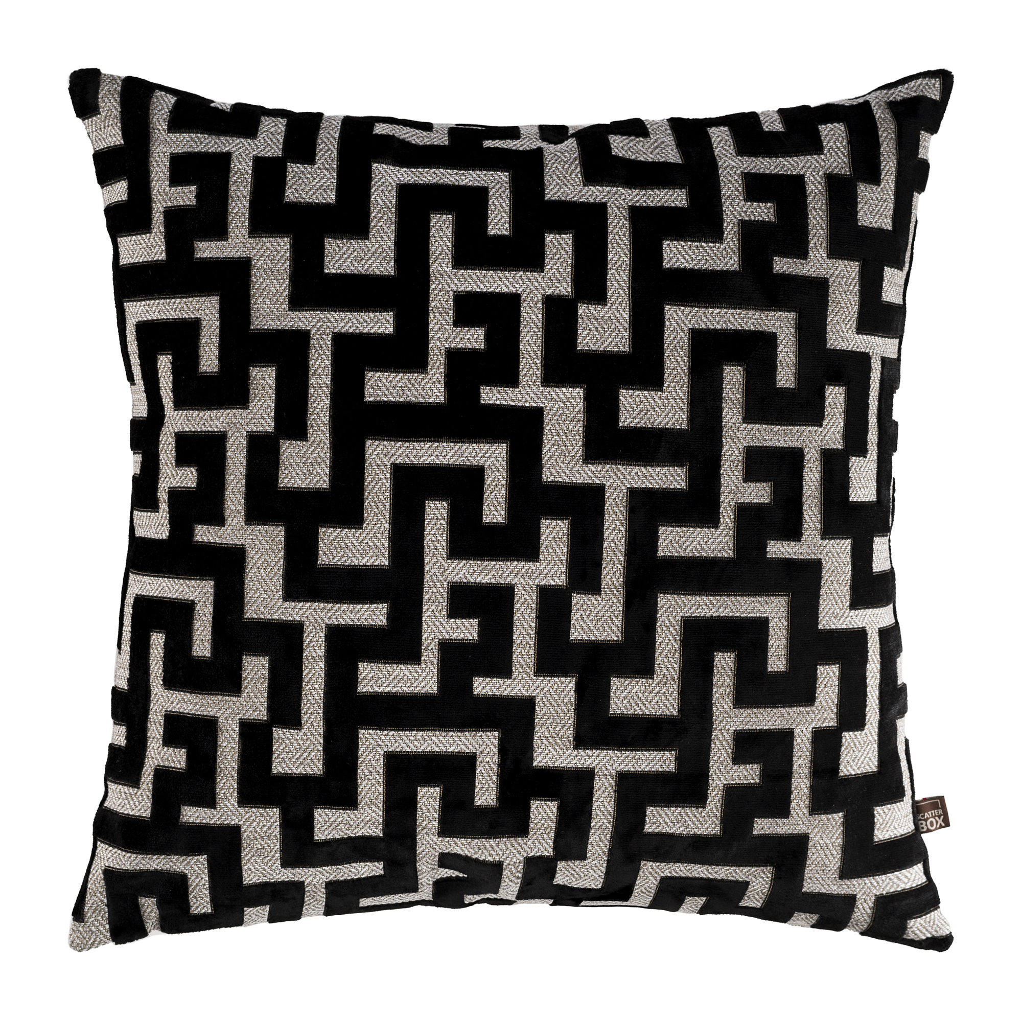 Black Haute Cushion, Square | Barker & Stonehouse