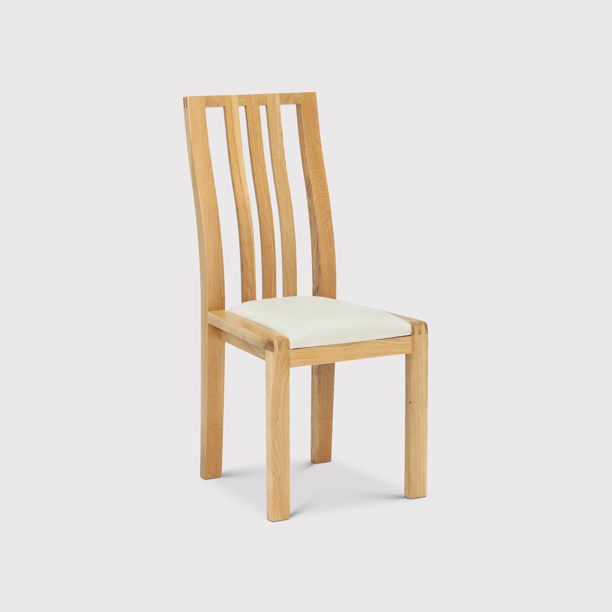 Ercol Bosco Dining Chair, Neutral Fabric | Barker & Stonehouse