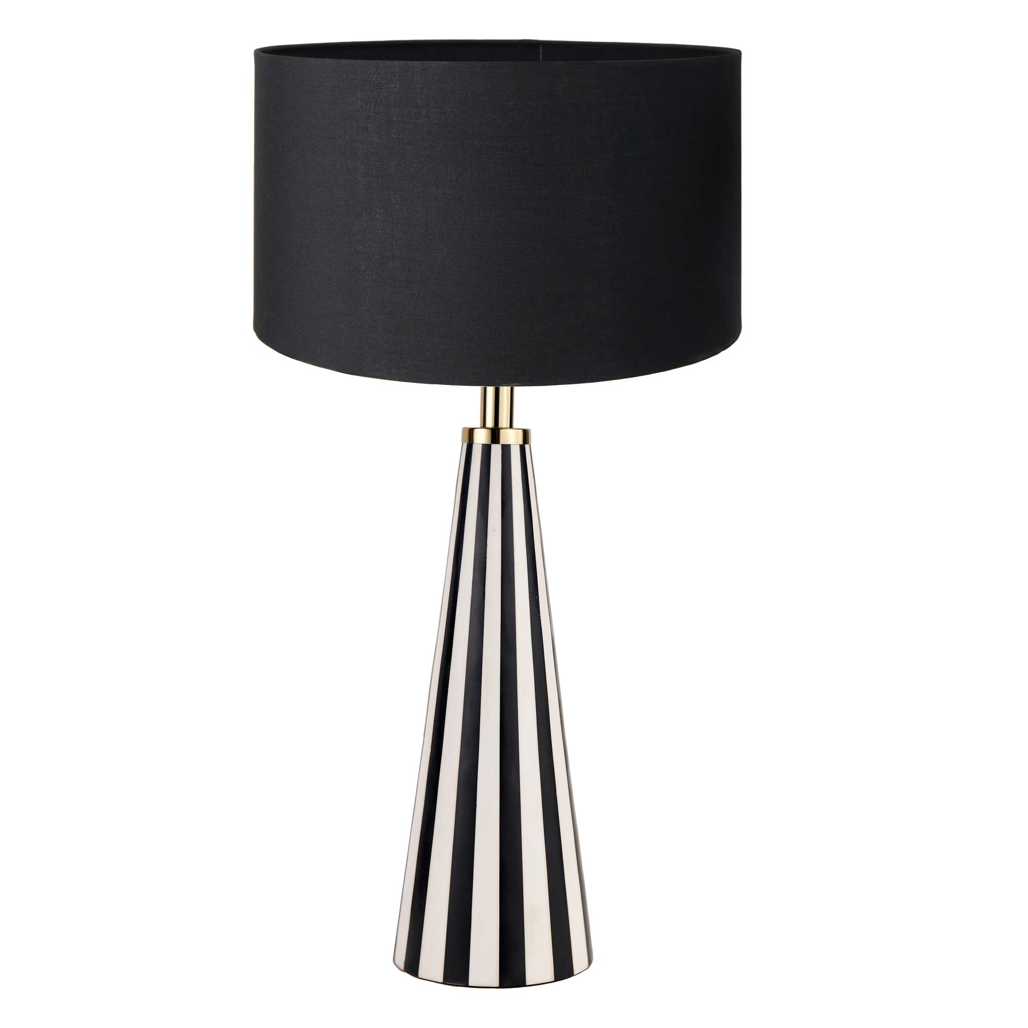 Black & White Striped Table Lamp | Barker & Stonehouse
