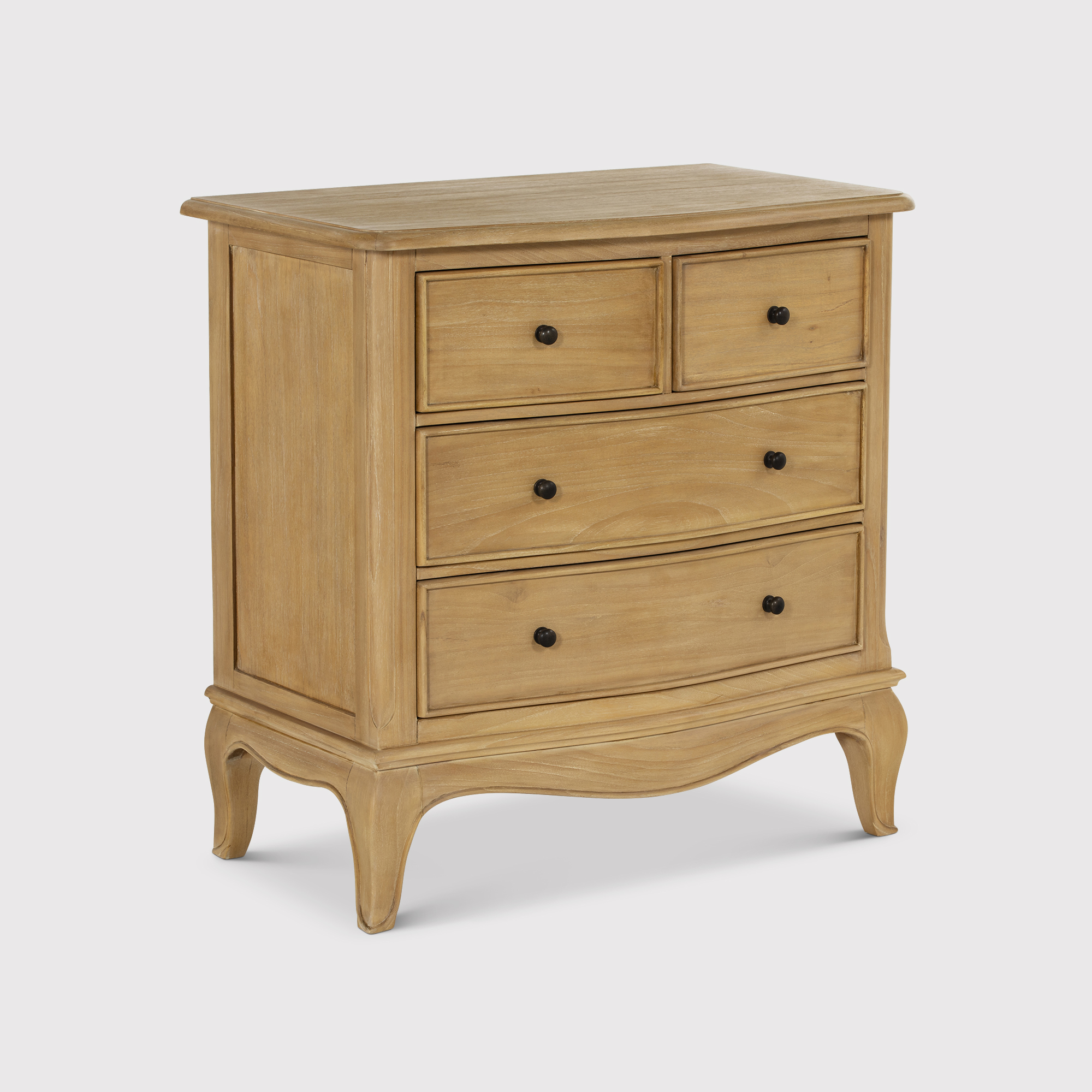 Cecile 4 Drawer Chest, Neutral Wood | Barker & Stonehouse