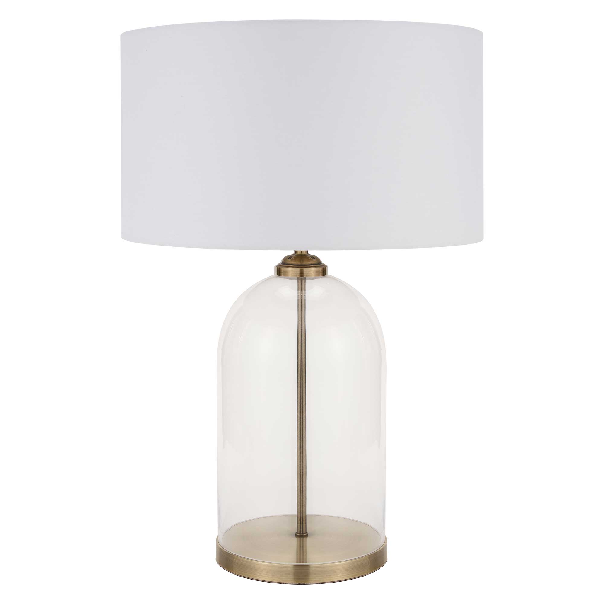 Cloche Glass Table Lamp, Gold | Barker & Stonehouse