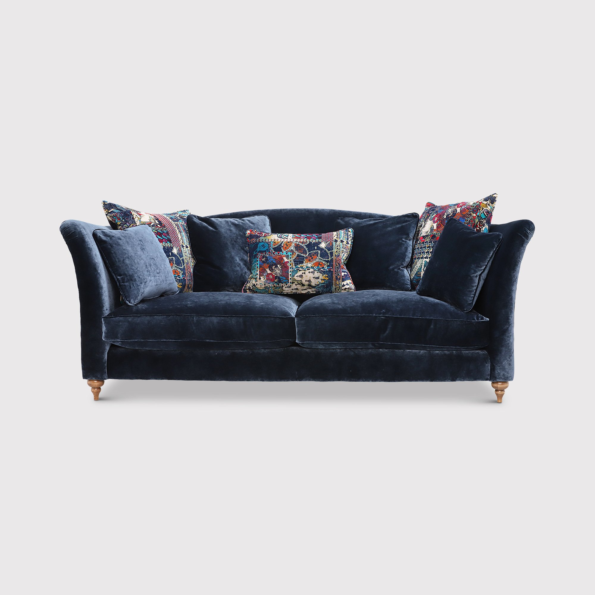 Claudette Grand Sofa, Blue Fabric | Barker & Stonehouse
