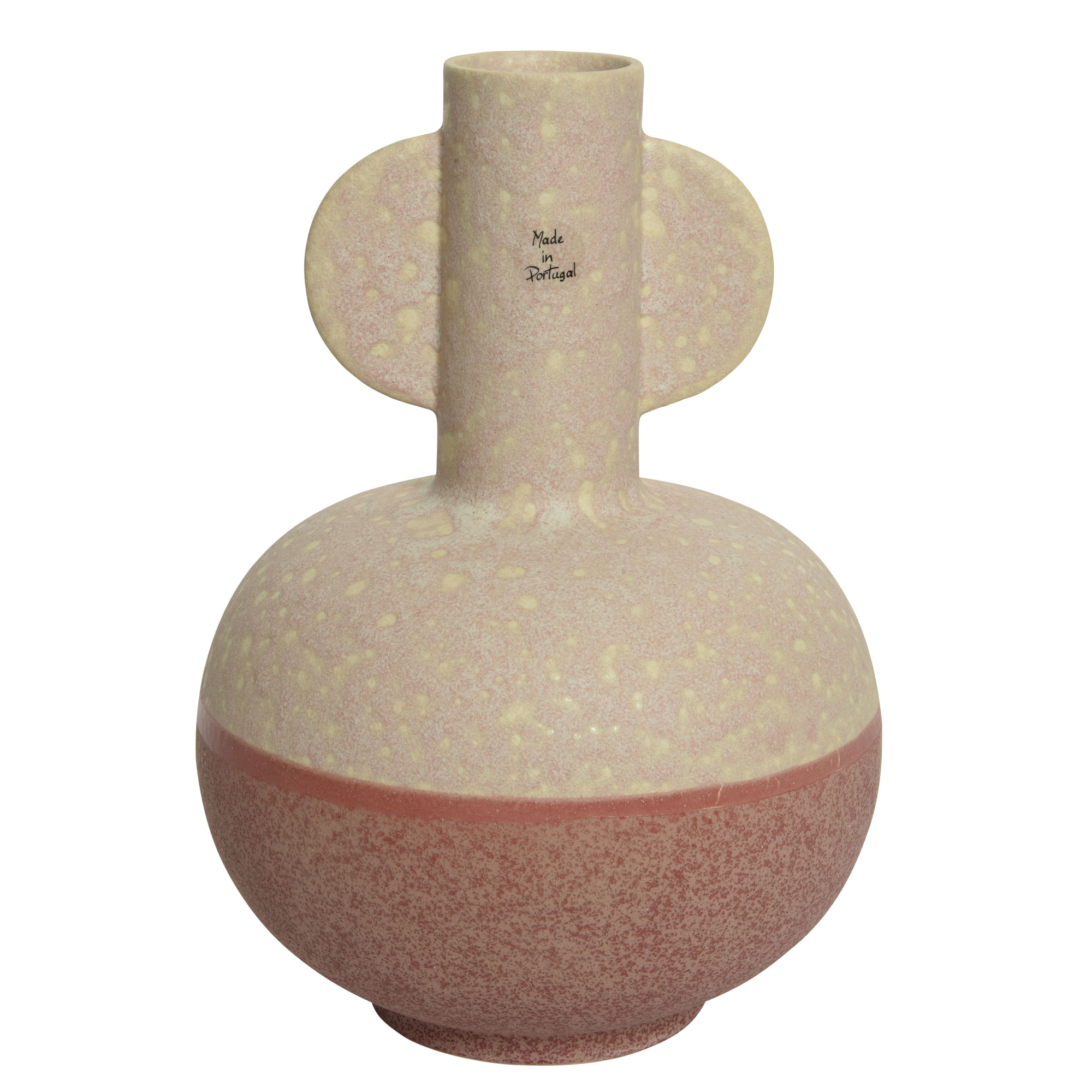 Ceramic Stripe Vase, Pink | Barker & Stonehouse