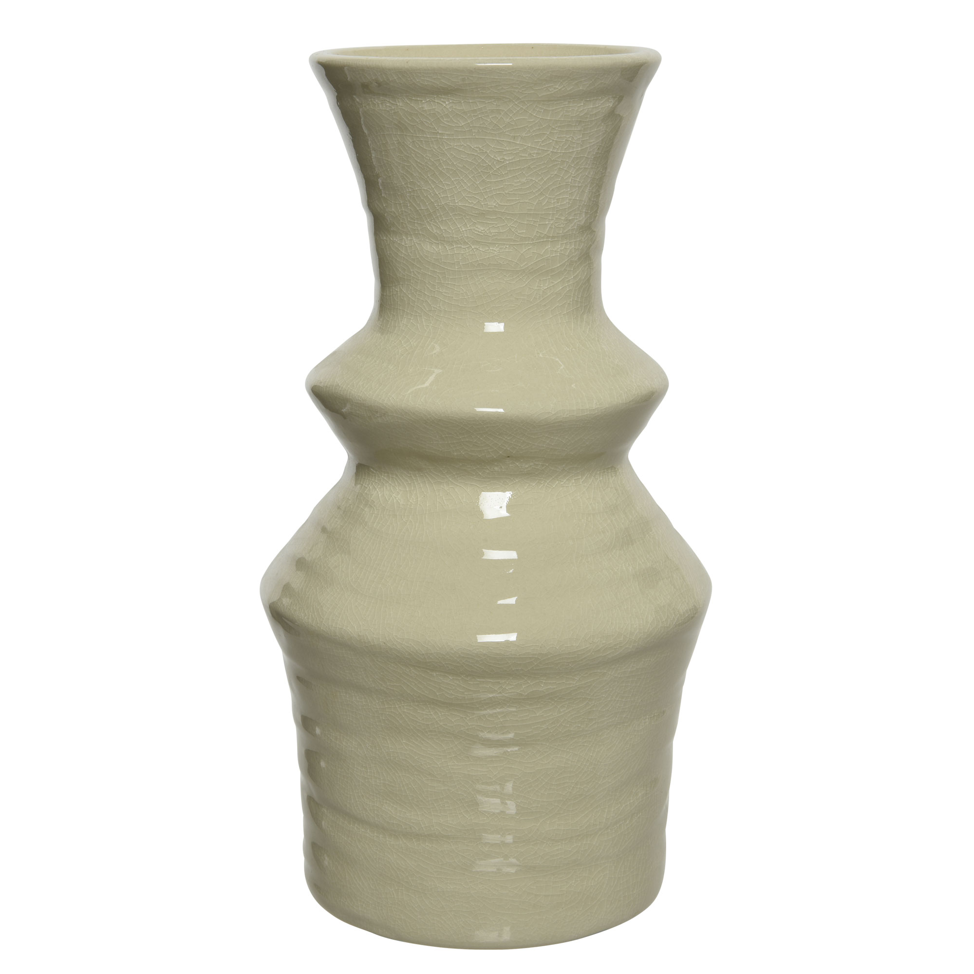 Ceramic Tier Vase, White | Barker & Stonehouse