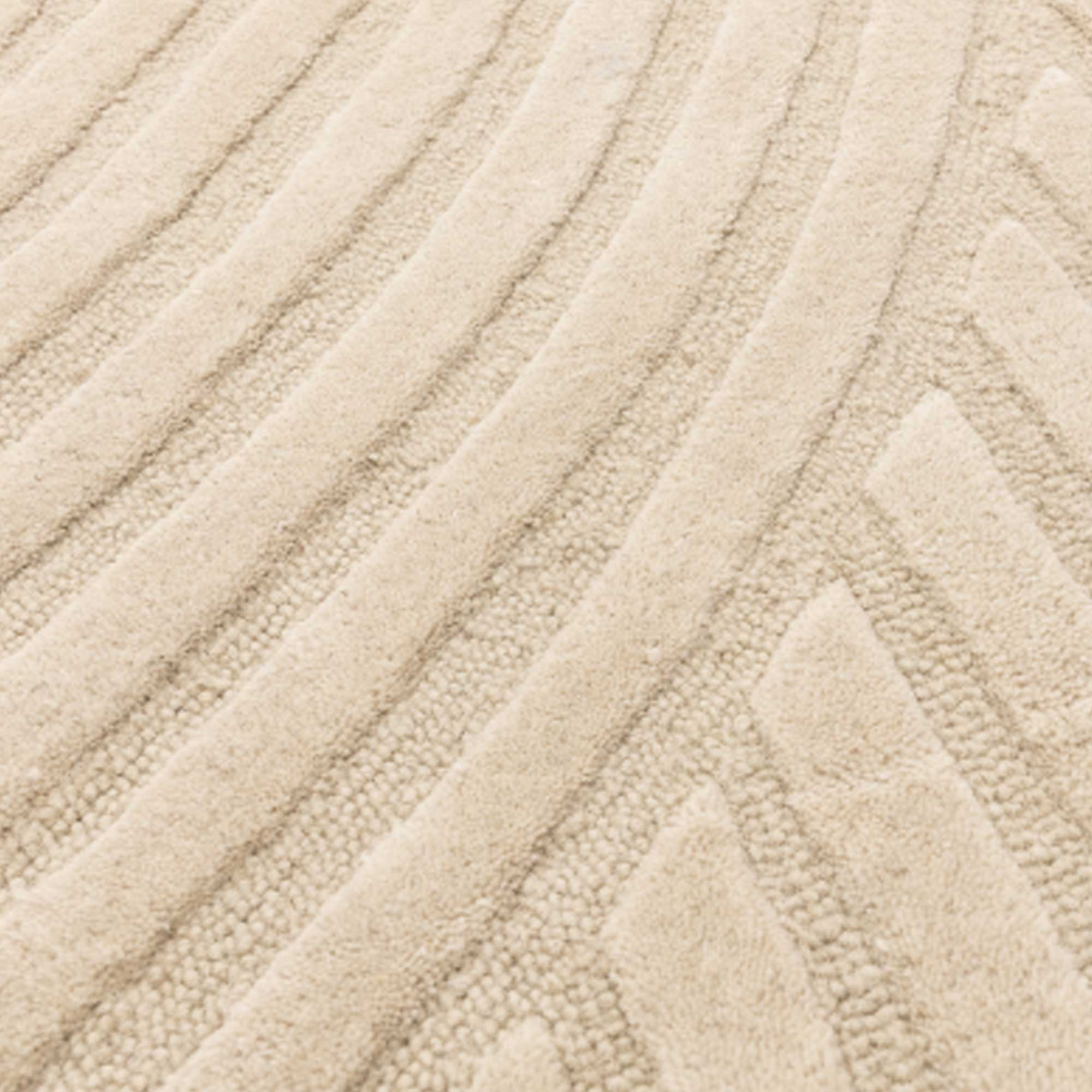 Curvone Sand 160x230cm Rug, Square, Neutral | W160cm | Barker & Stonehouse