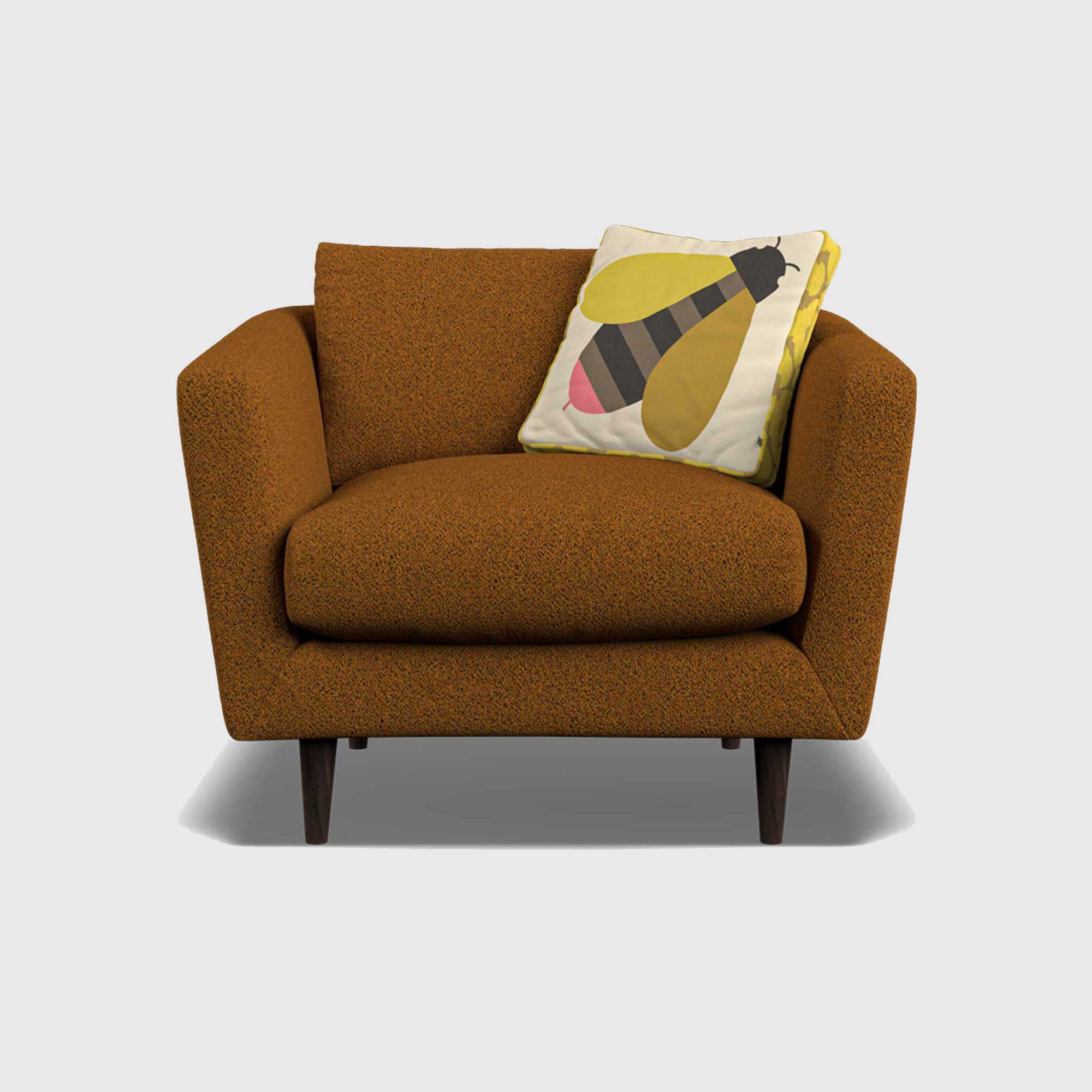 Orla Kiely Dorsey Armchair, Brown Fabric | Barker & Stonehouse