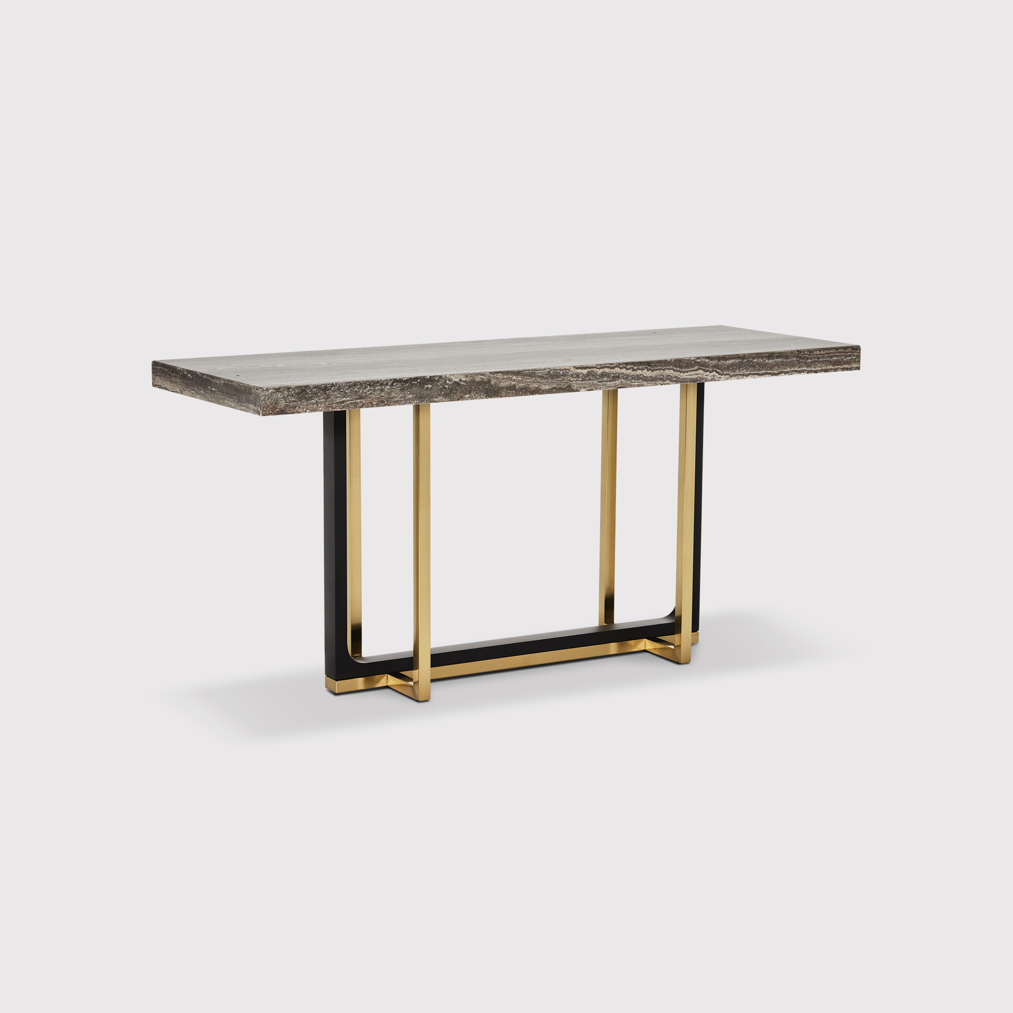 Dice Console Table, GT Glam Travertine Barker & Stonehouse