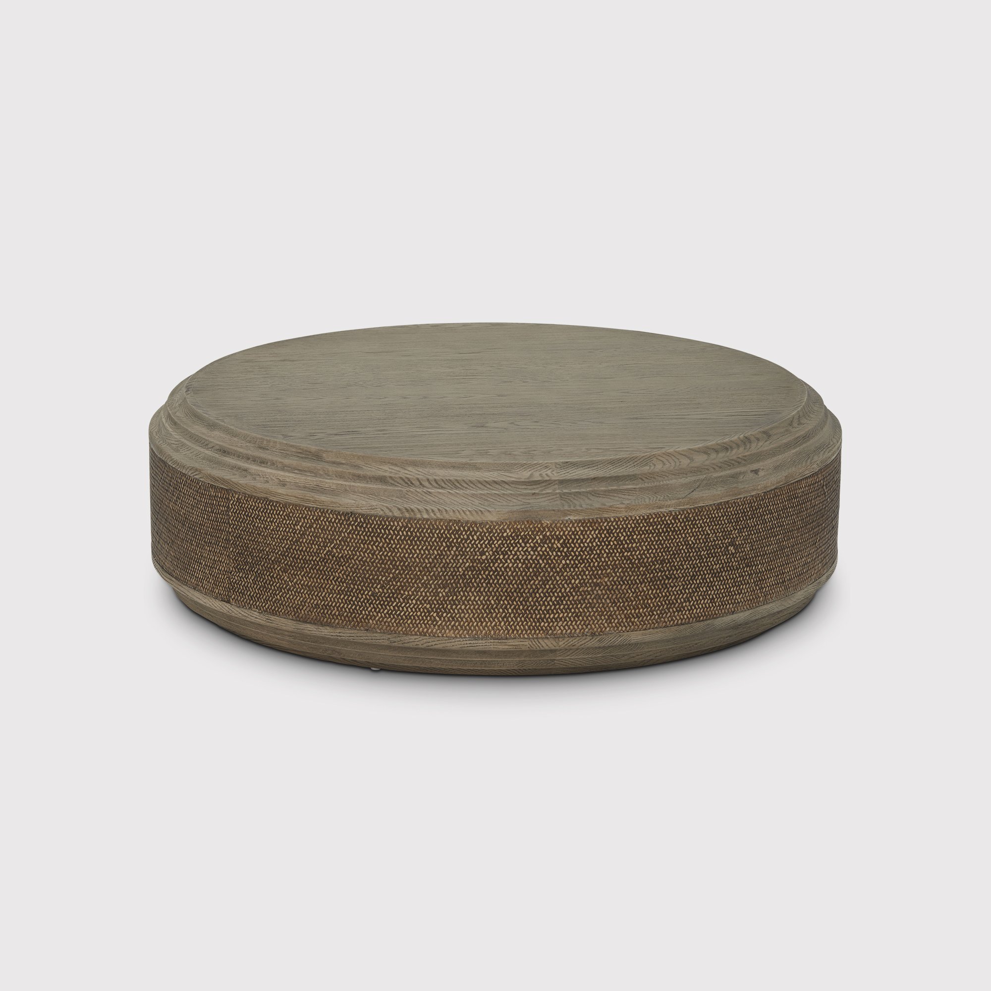 Dionne Round Coffee Table, Round, Brown Oak | Barker & Stonehouse