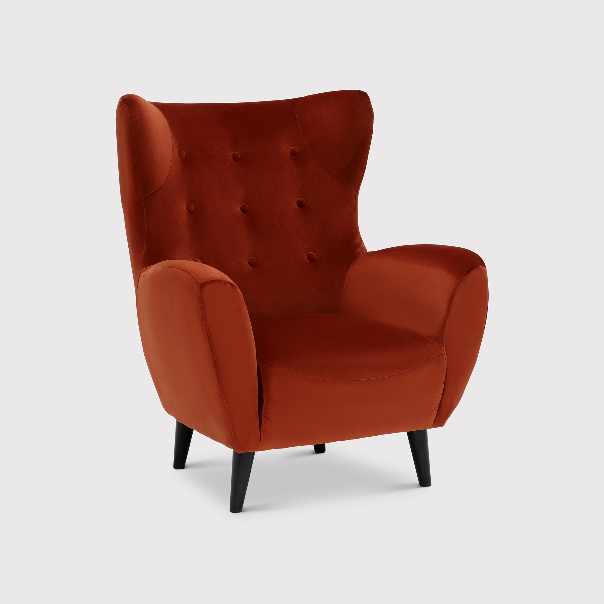 Delon Armchair, Orange Fabric | Barker & Stonehouse