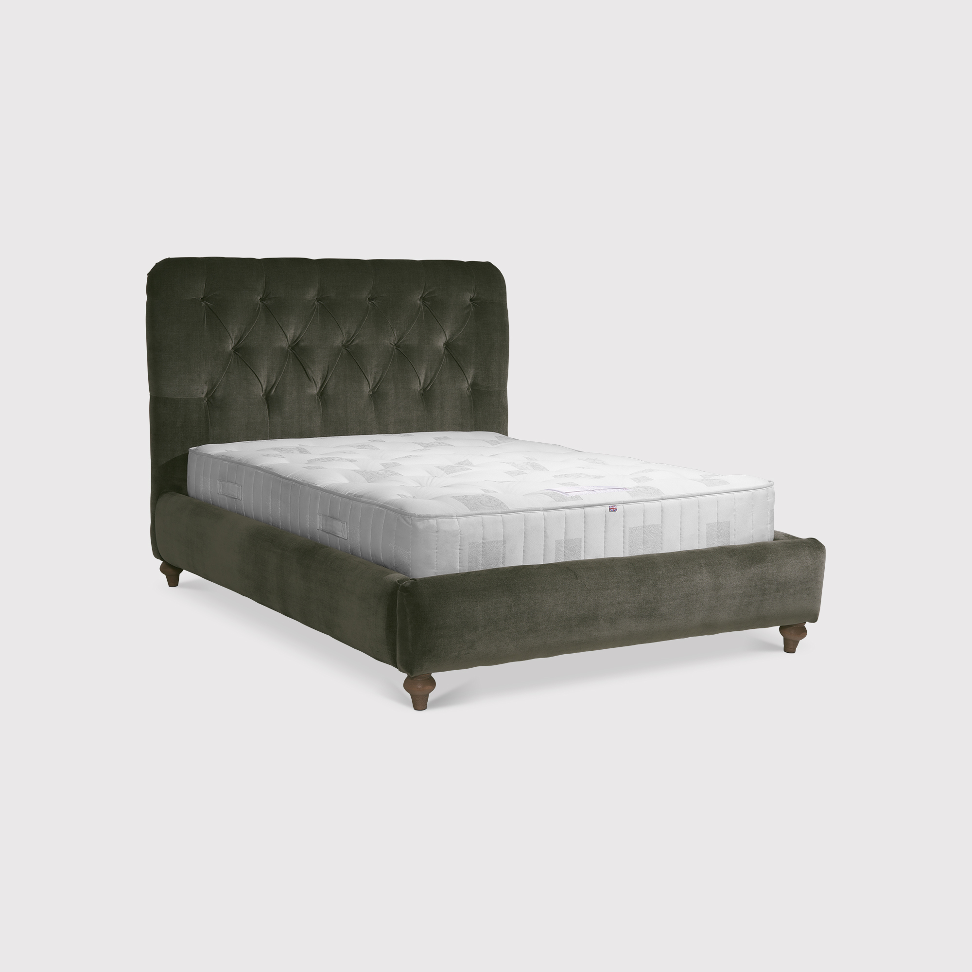Delphine Double Bed Frame, Green | Barker & Stonehouse