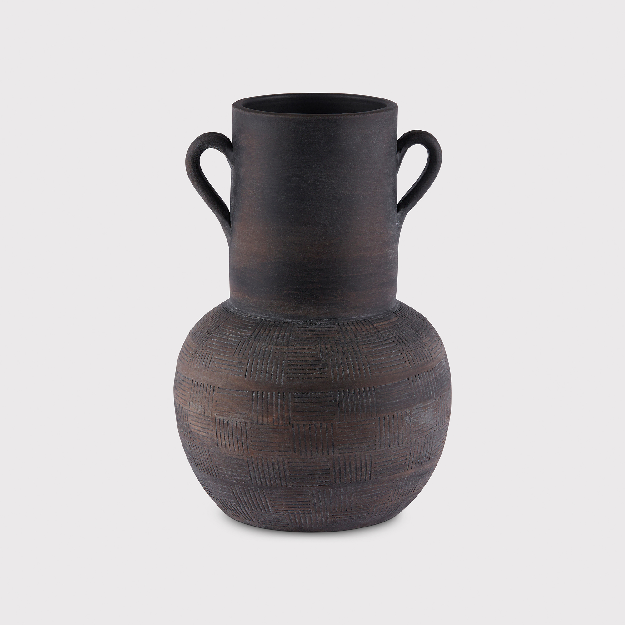Dark Brown Ceramic Vase | Barker & Stonehouse