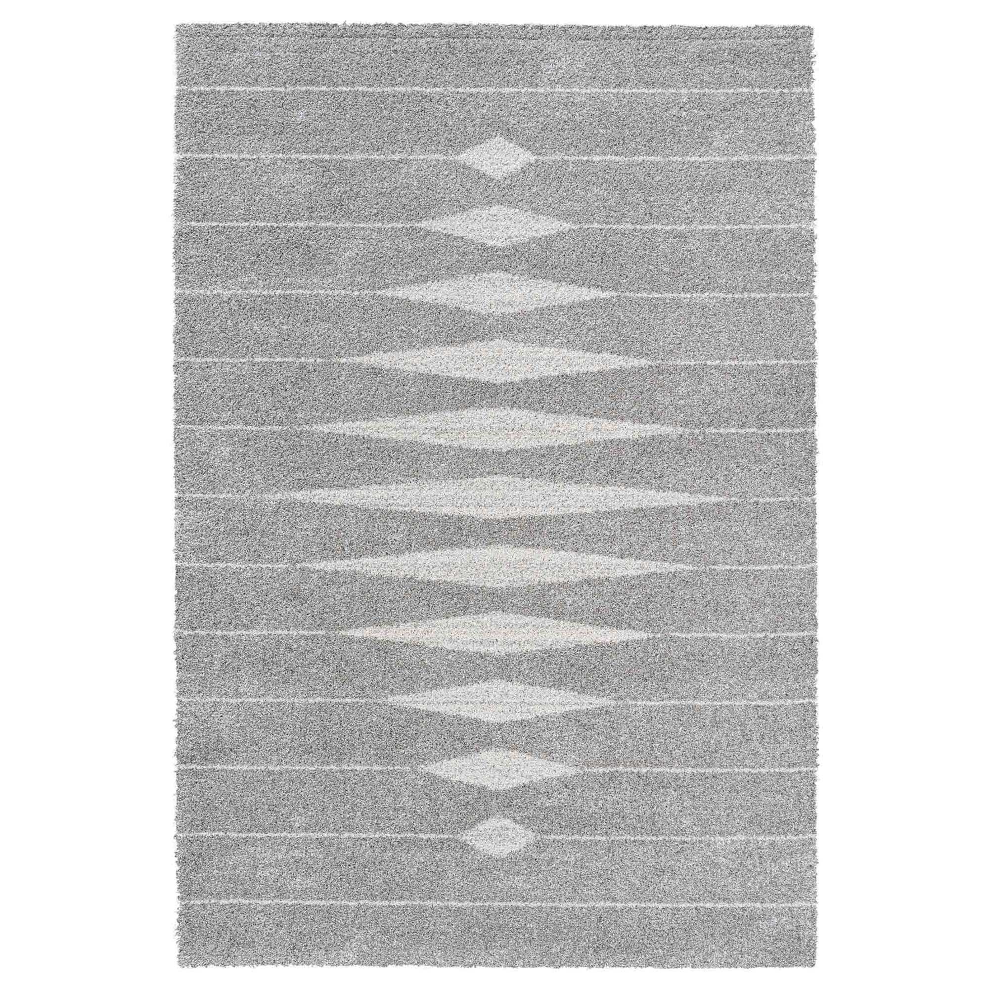 Diamond Waves 133X195Cm Rug, Square, Grey | Barker & Stonehouse