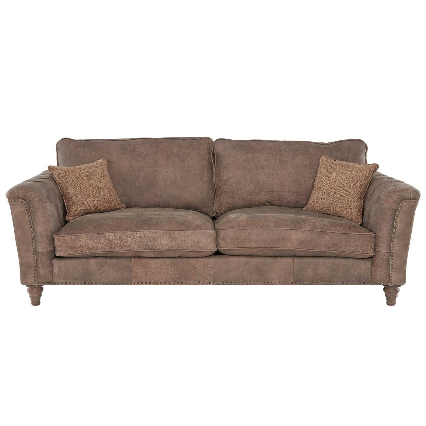 Darwin Extra Large Sofa Standard Back, Brown | Barker & Stonehouse