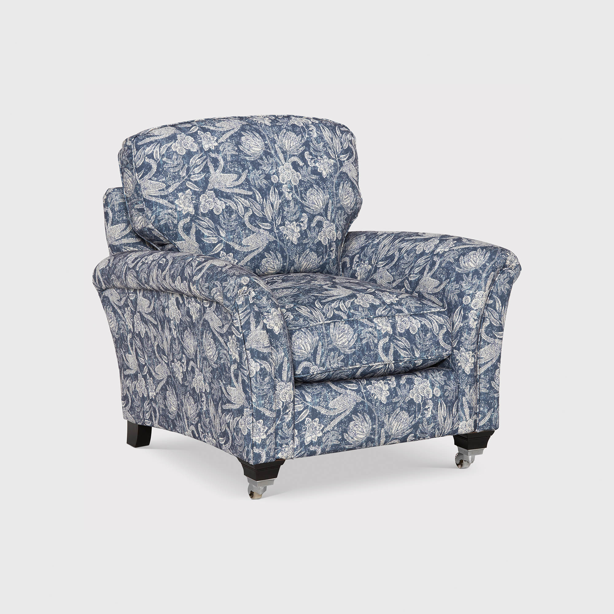 Devonshire Armchair, Blue Fabric | Barker & Stonehouse
