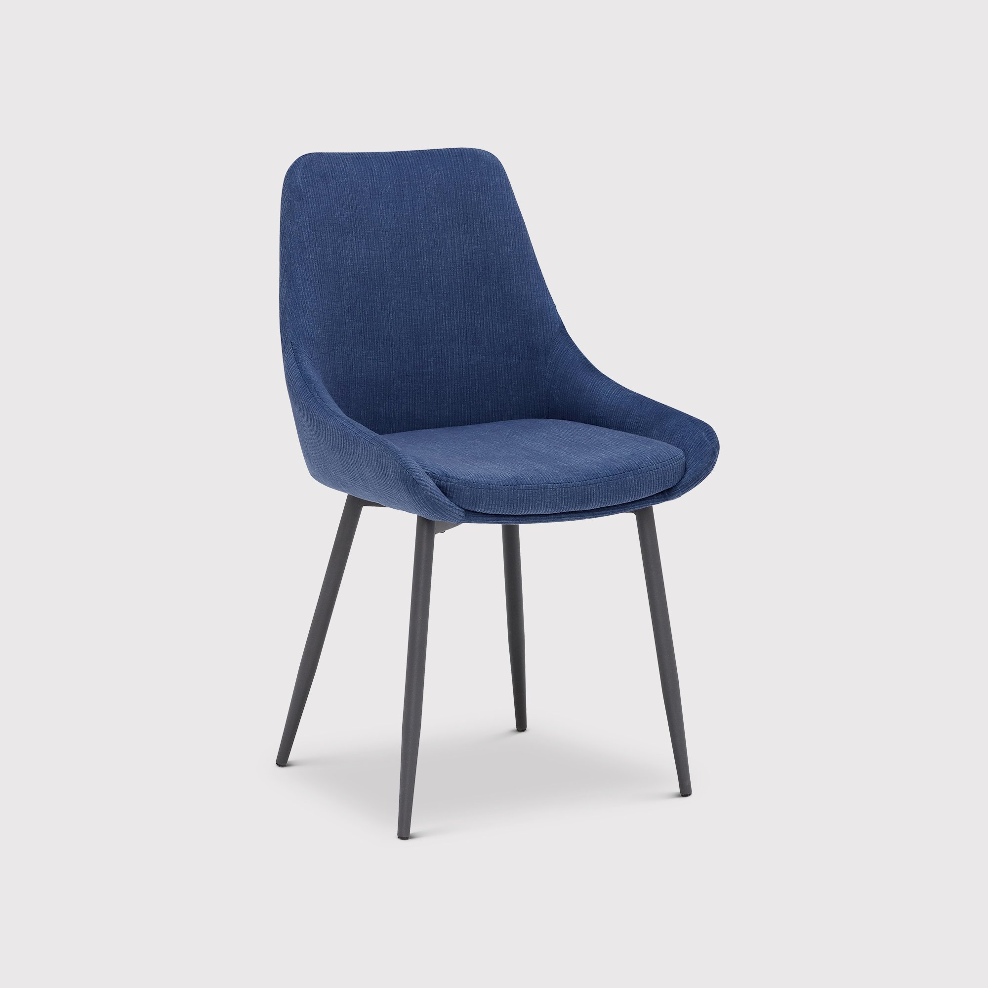 Emmett Dining Chair, Blue Fabric | Barker & Stonehouse