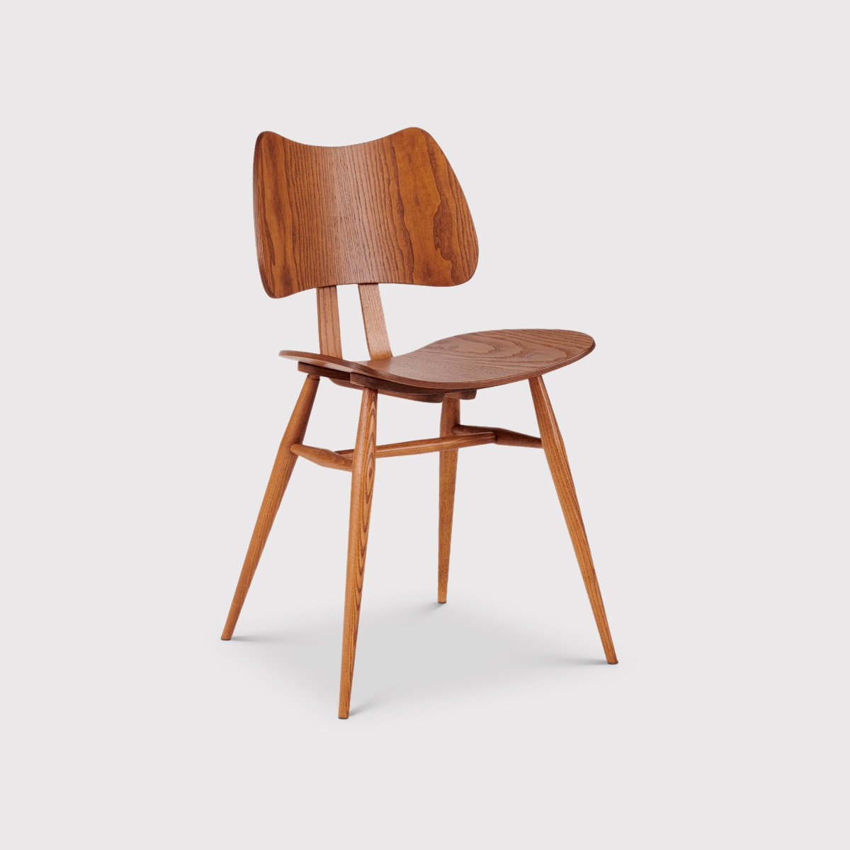 L.Ercolani Butterfly Dining Chair, Brown | Barker & Stonehouse