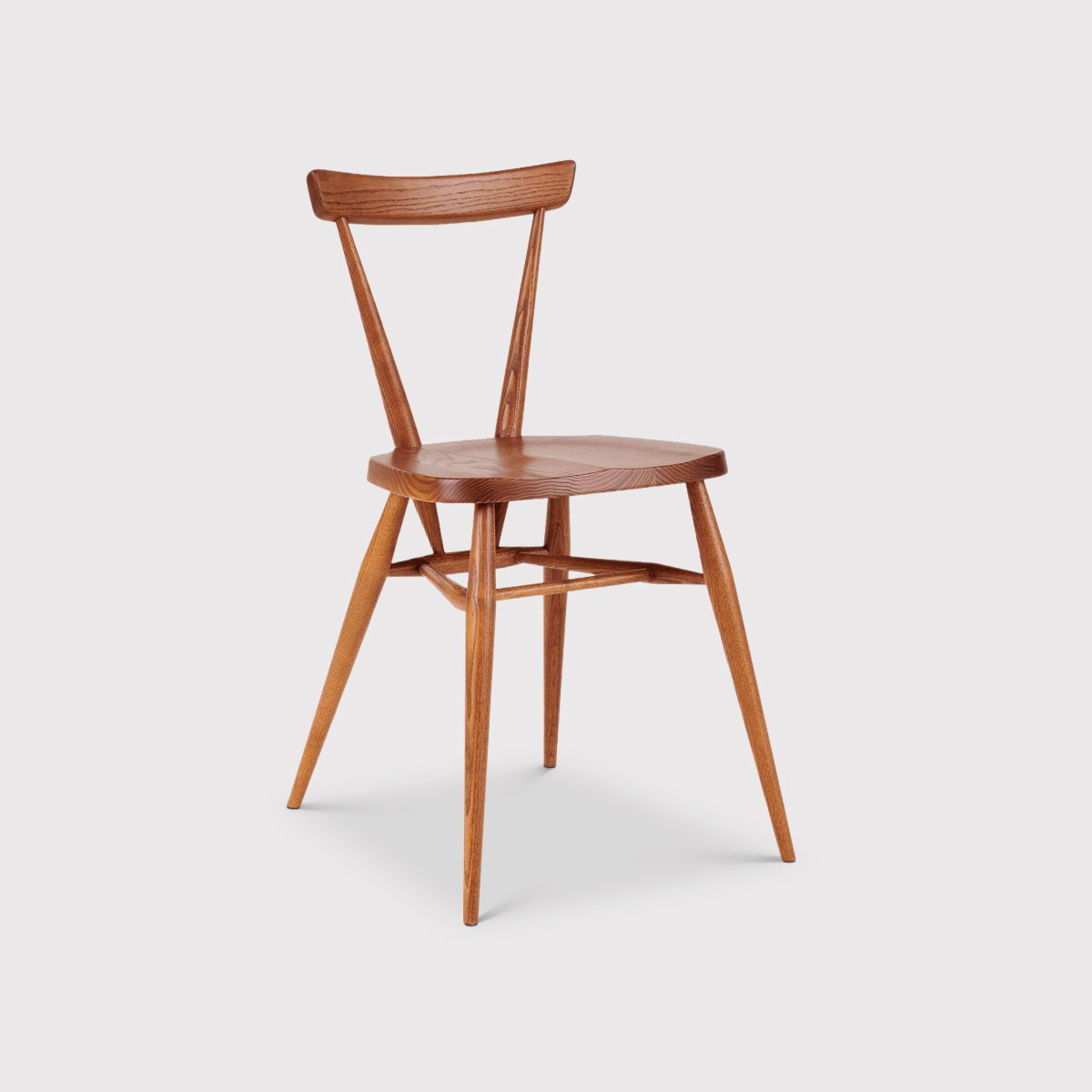 L.Ercolani Stacking Dining Chair, Brown | Barker & Stonehouse