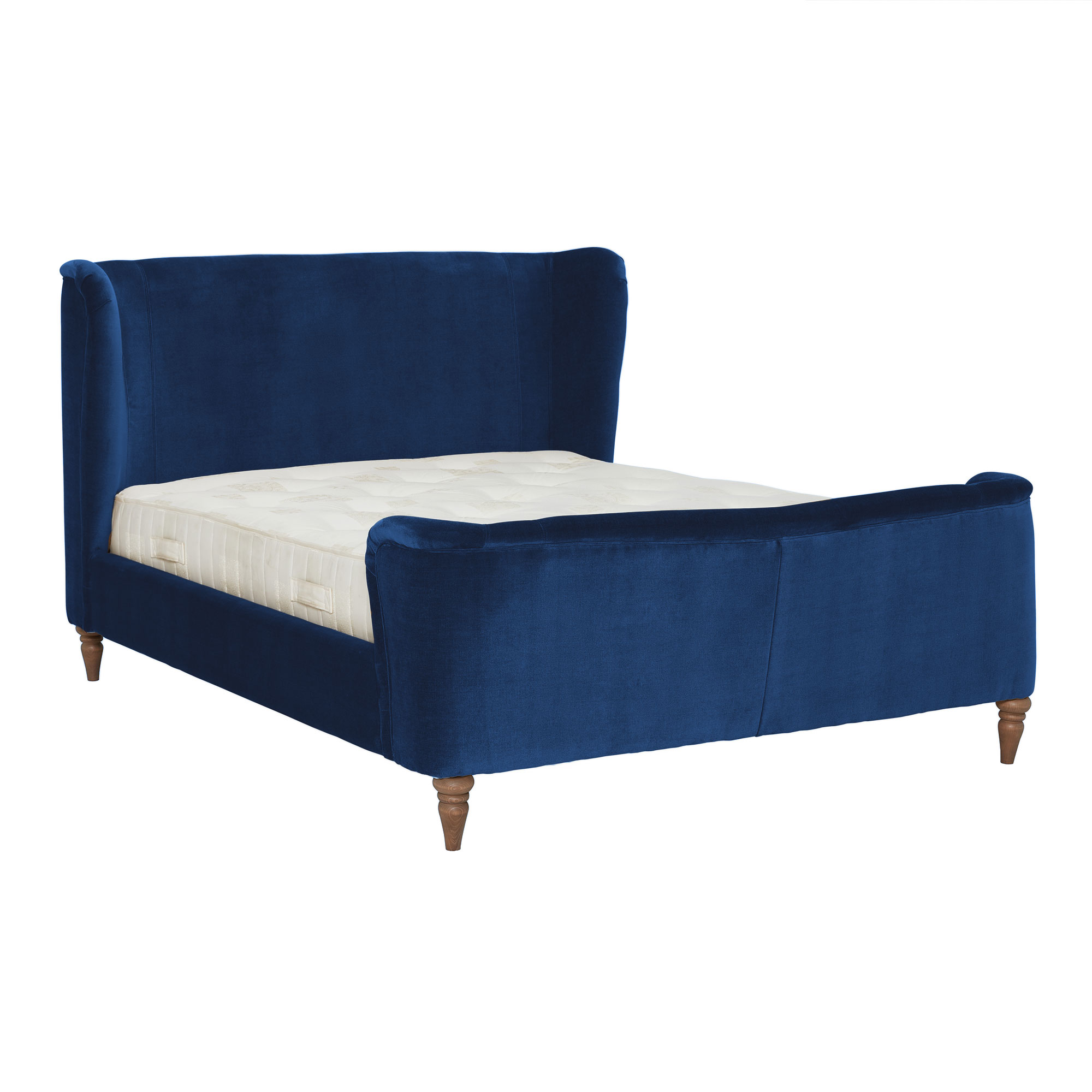 Elara Super King Bed Frame, Blue Velvet | Barker & Stonehouse thumbnail
