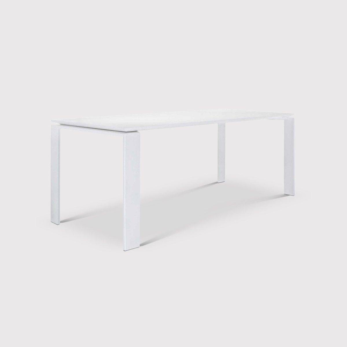 Kartell Four Dining Table 158X79, White | Barker & Stonehouse