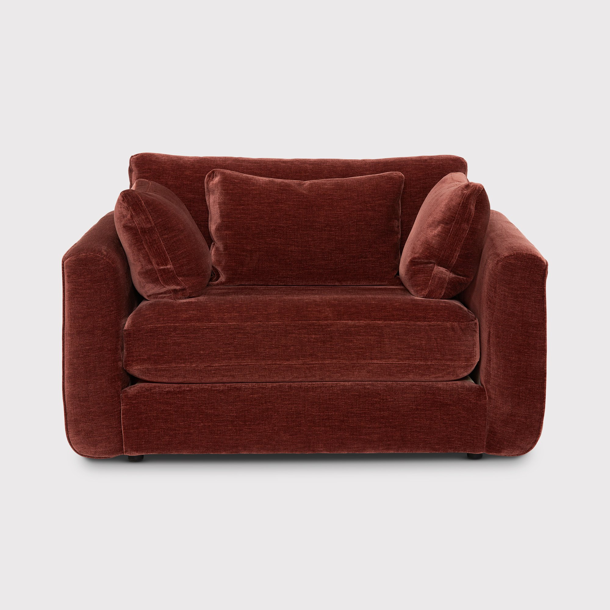 Fable Loveseat Sofa, Red Fabric | Barker & Stonehouse