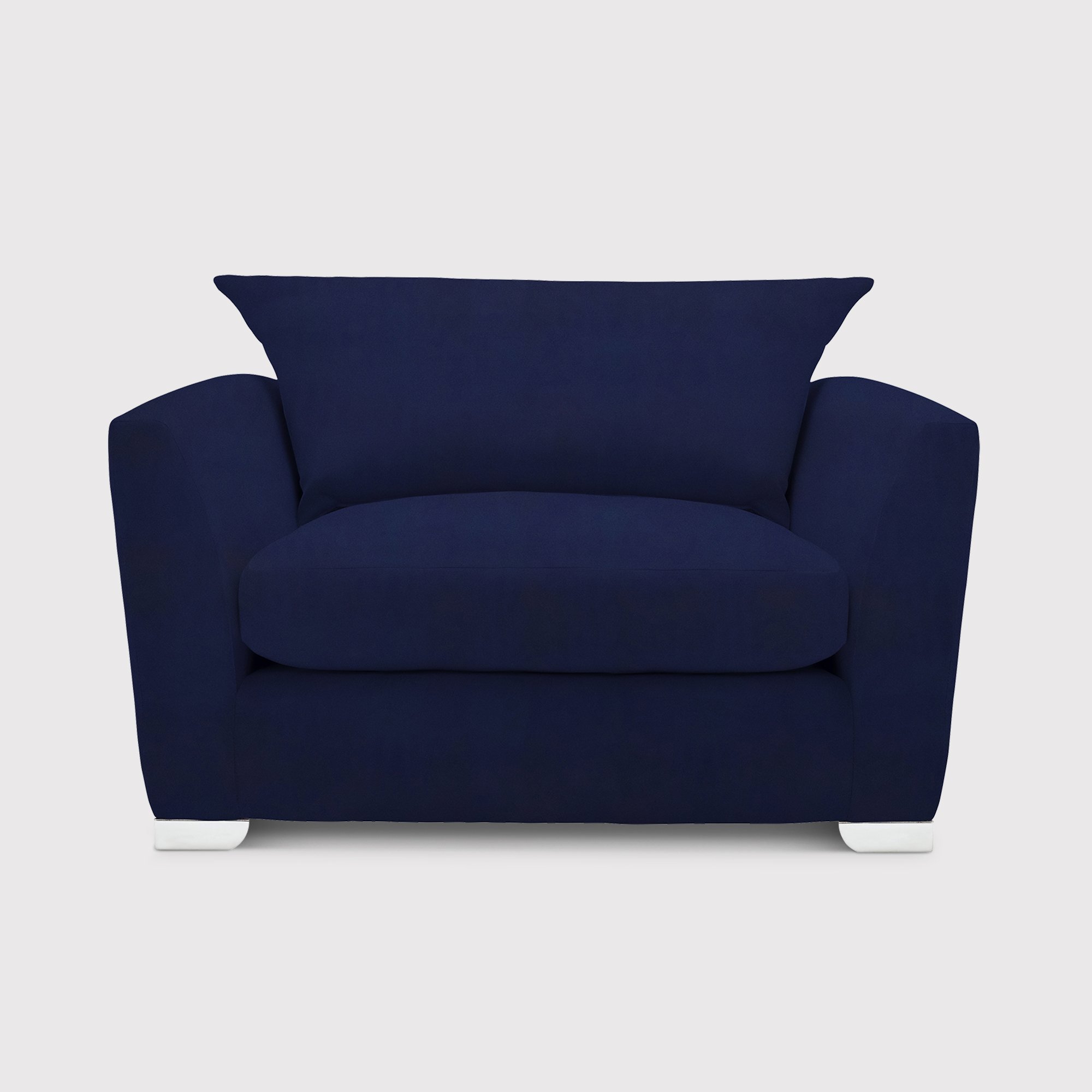 Floyd Snuggler Snuggle Chair, Blue Fabric | Barker & Stonehouse
