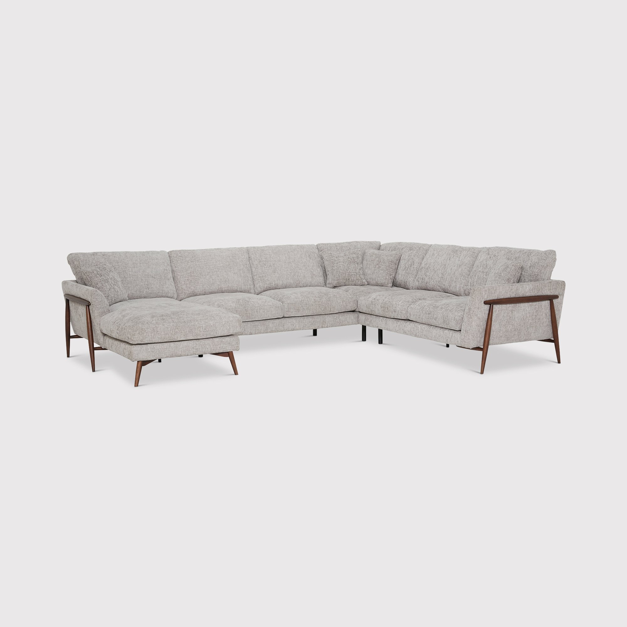 Ercol Forli Corner Sofa, Grey Fabric | Barker & Stonehouse