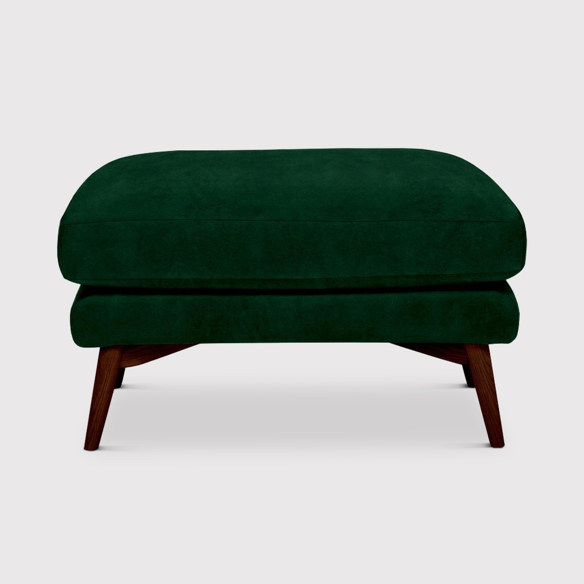 Ercol Forli Footstool, Green Fabric | Barker & Stonehouse