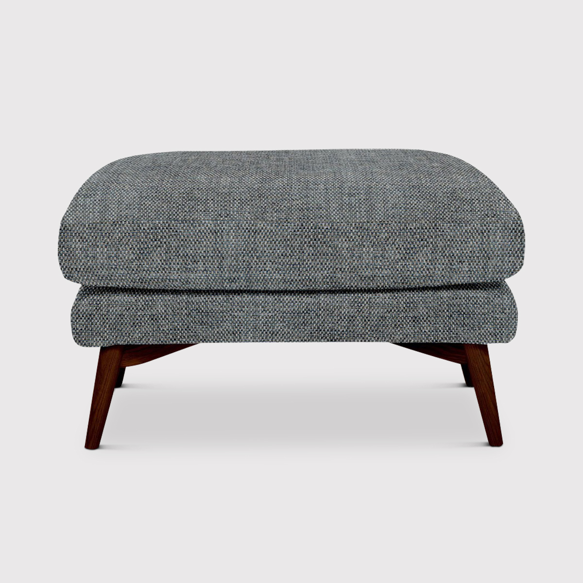 Ercol Forli Footstool, Grey Fabric | Barker & Stonehouse