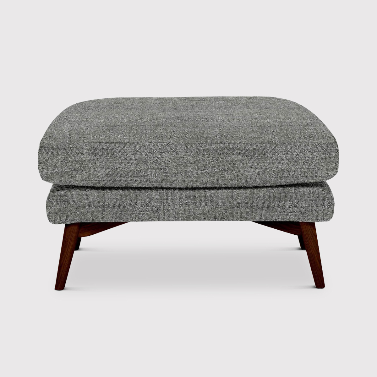 Ercol Forli Footstool, Grey Fabric | Barker & Stonehouse