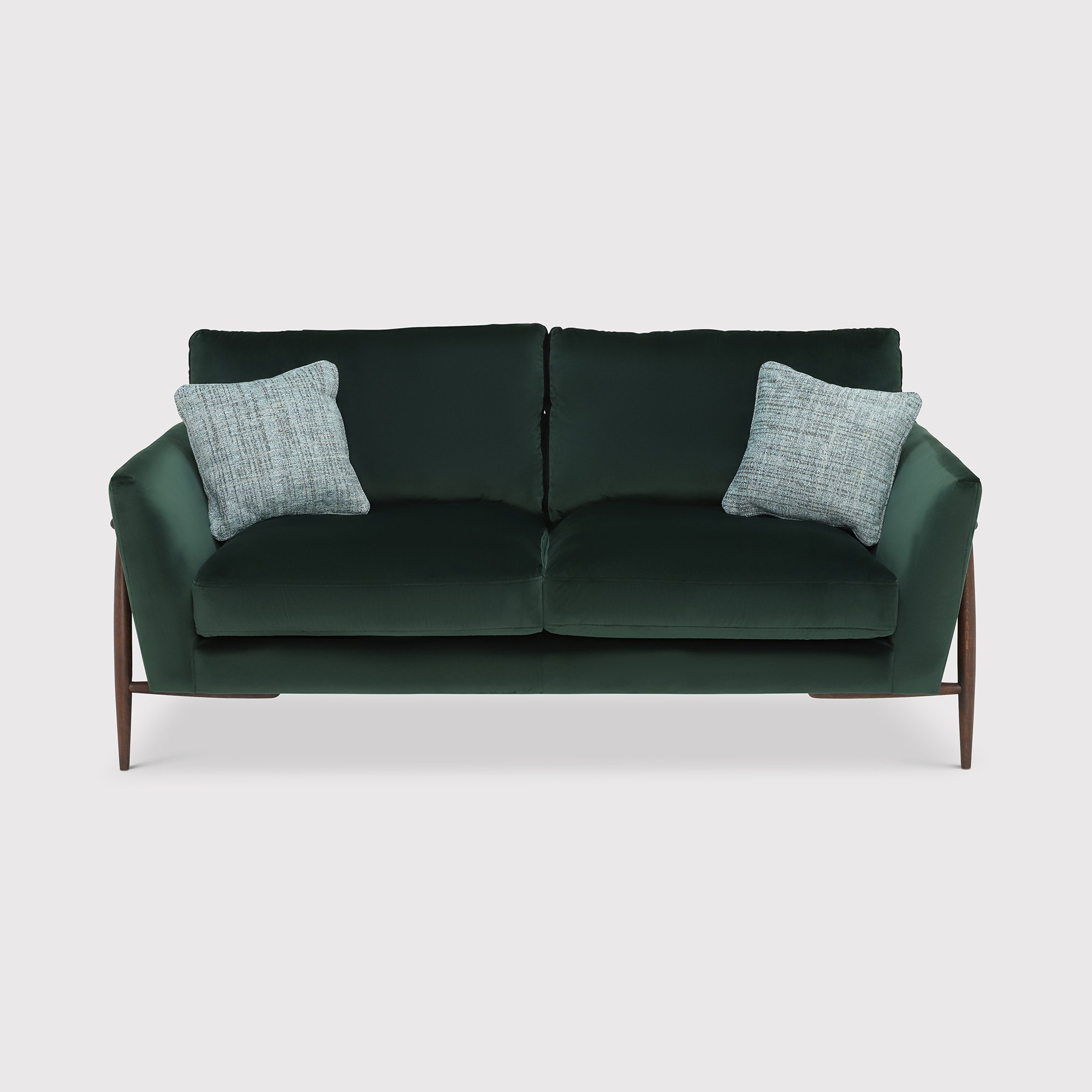 Ercol Forli Medium Sofa, Green Fabric | Barker & Stonehouse