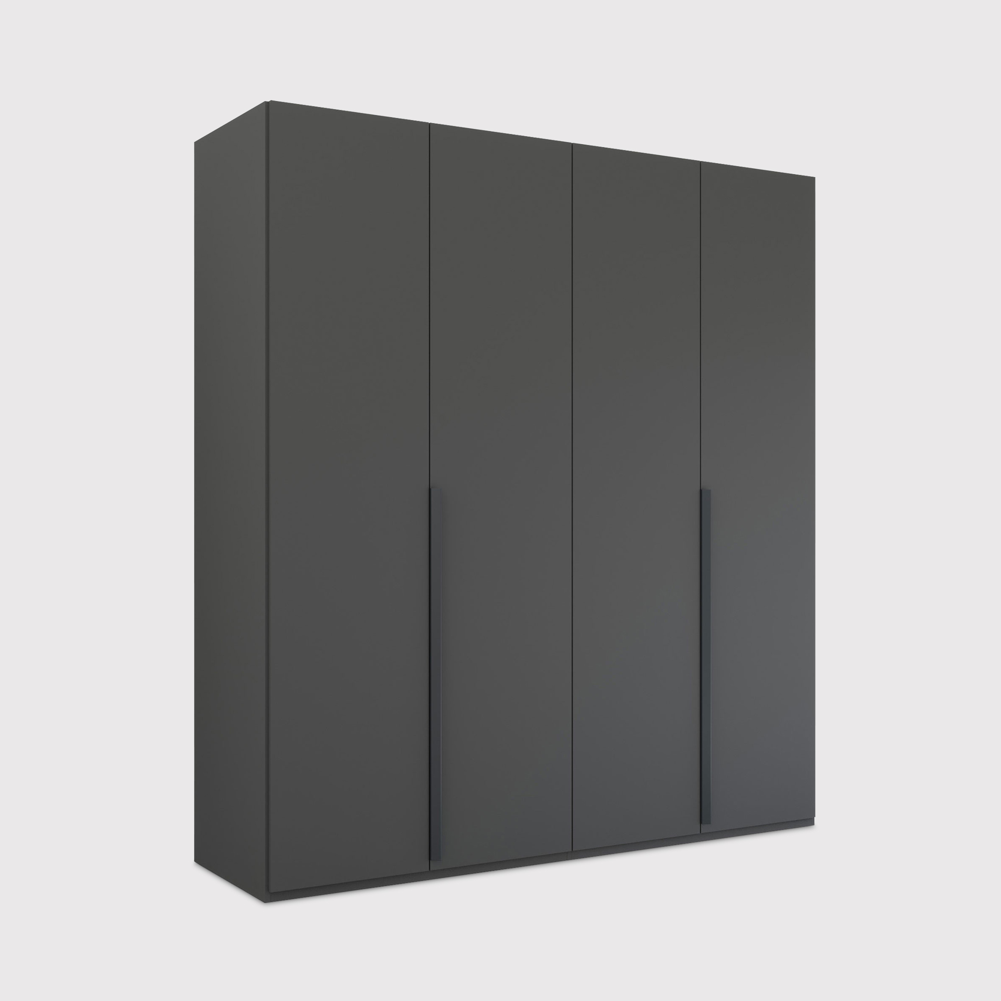 Frans 4 Door Wardrobe 201cm, Black | Barker & Stonehouse